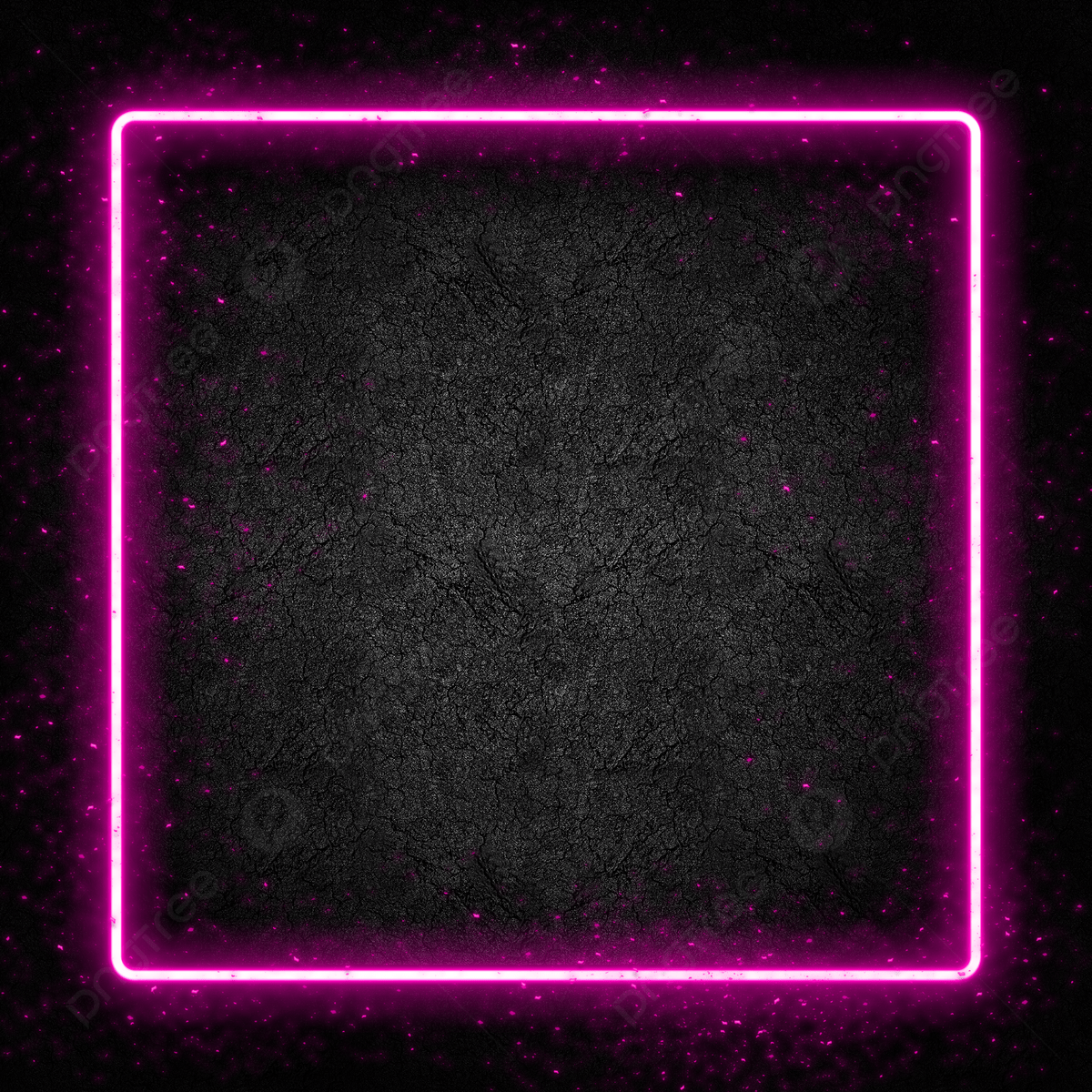 1200x1200 Abstract Pink Neon Frame With Light Glittering On Dark Wall Background, Wallpaper, Neon Frame, Neon Wall Background Image And Wallpaper for Free Download