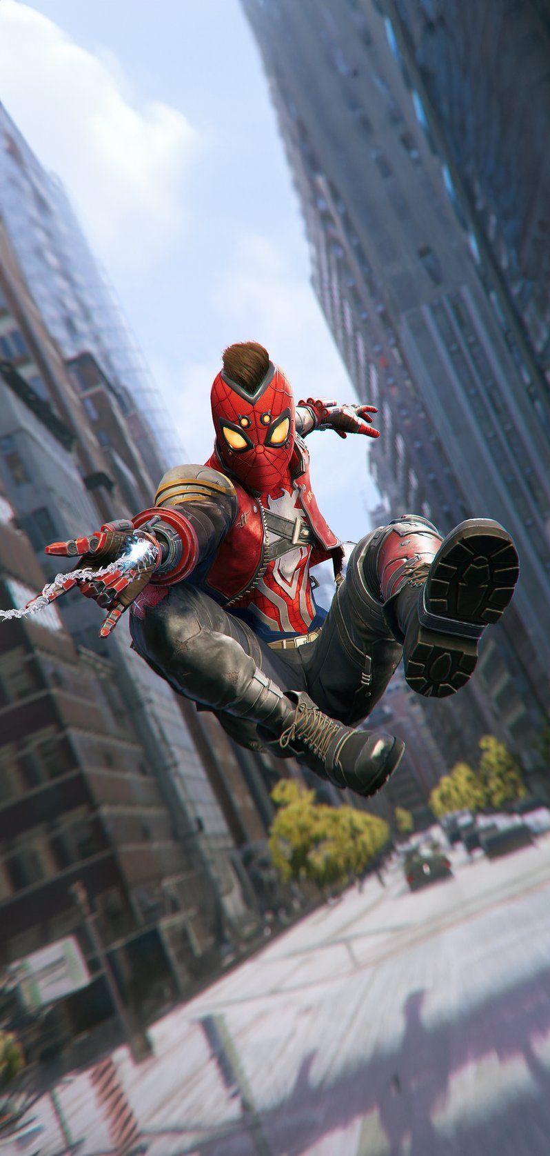 798x1676 Octorious On X: Here's A Phone Wallpaper Version Of The 'Apunkalyptic Suit' From 'Spider Man 2', Designed