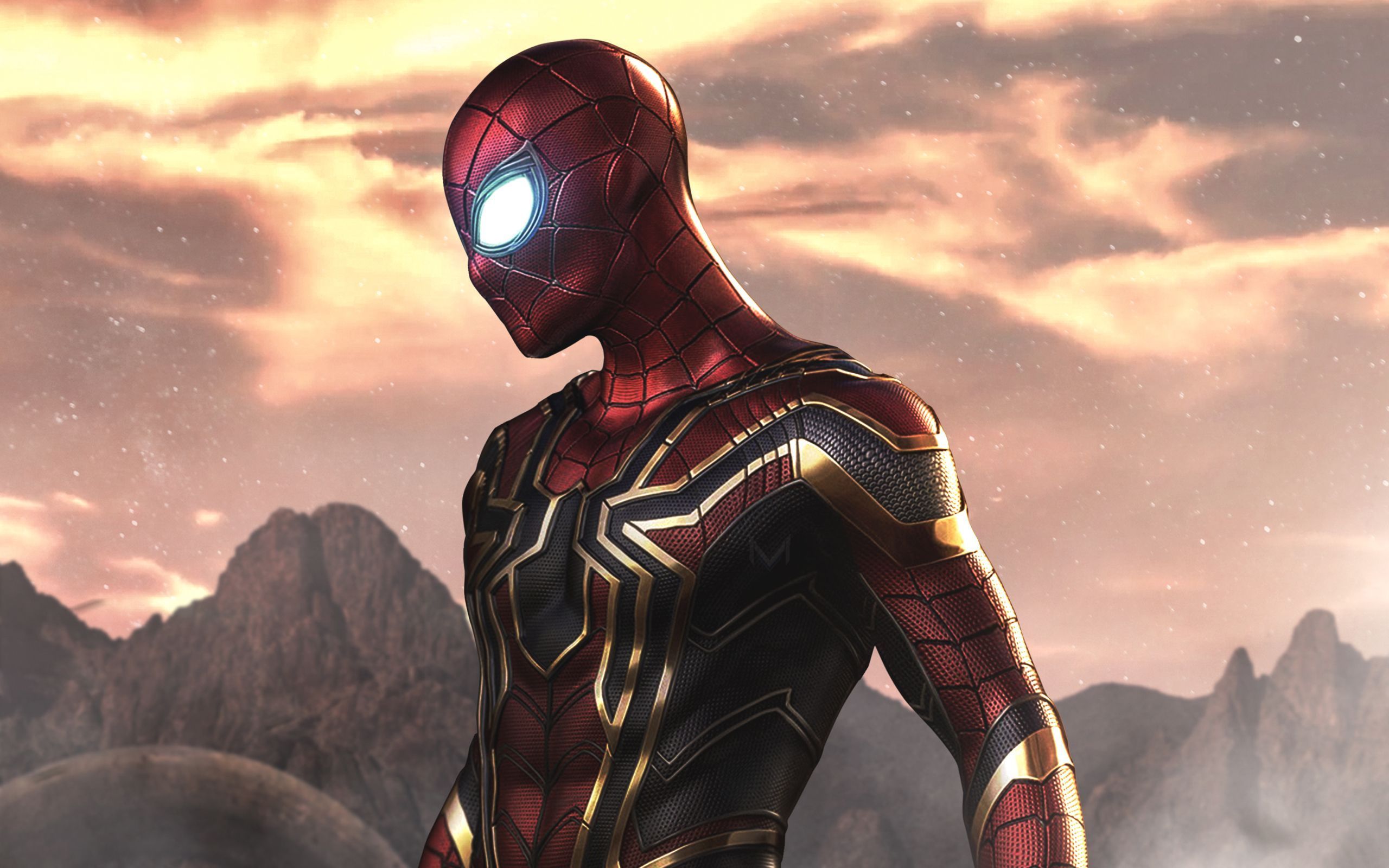 2560x1600 Spider Man Iron Spider Wallpaper