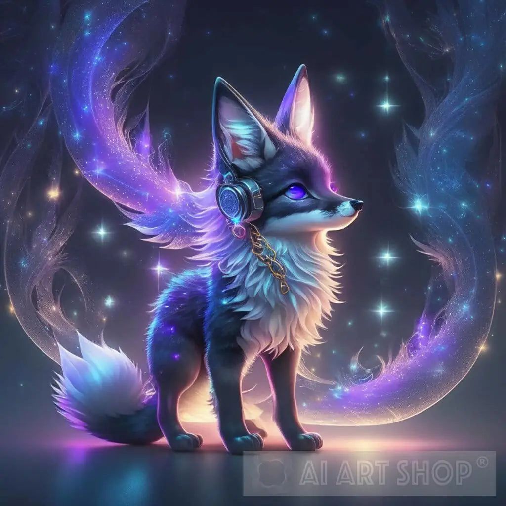 1024x1024 Rockin fox neon