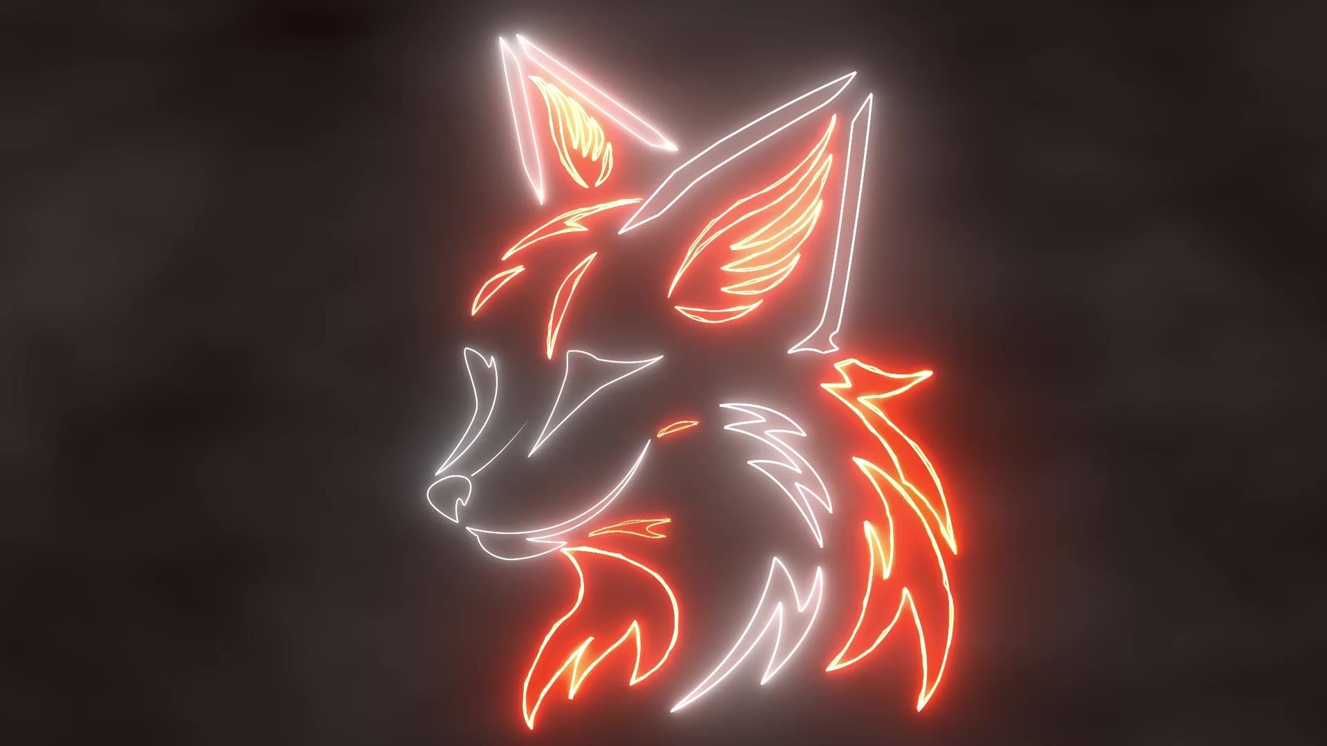 1920x1080 Fox Style Neon Live Wallpaper