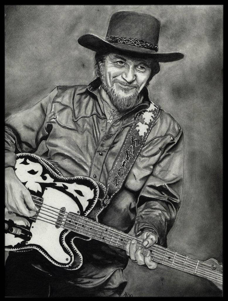 778x1026 Download Waylon Jennings Drawing Art Wallpaper