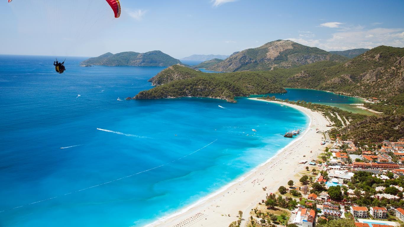 1366x768 Oludeniz Beach: Where Turquoise Waters Meet Paradise. by deepak sharma. Nov, 2023