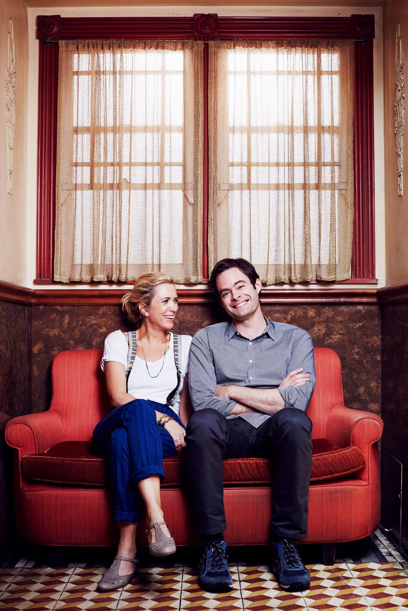 1366x2048 Kristen Wigg and Bill Hader. Two of my favorite SNL alumni, and my current phone wallpaper