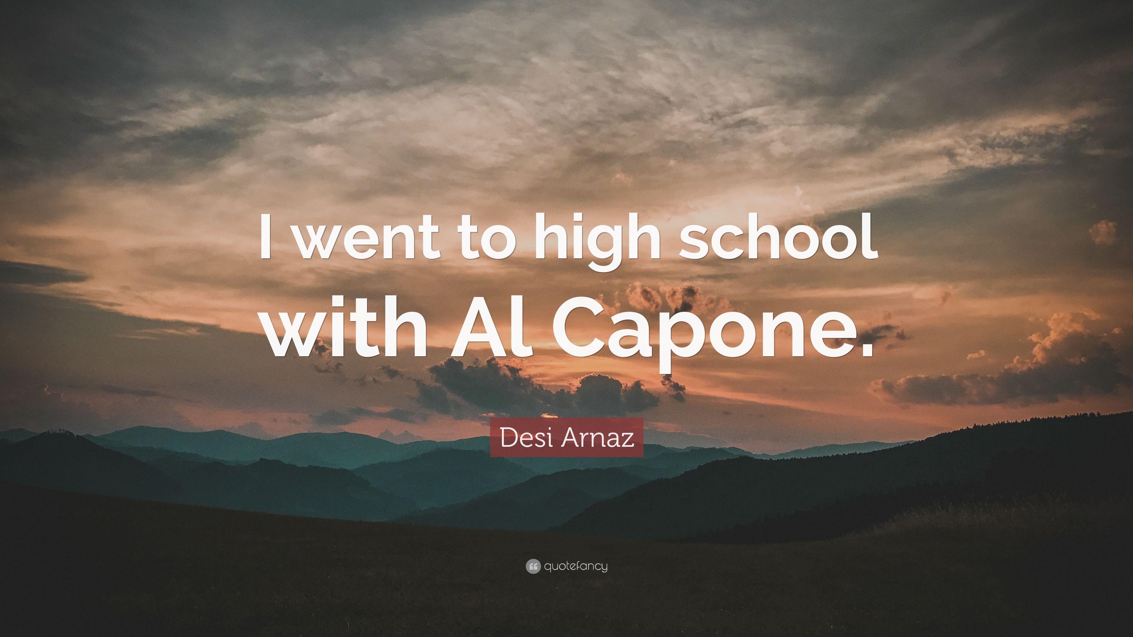 3840x2160 Desi Arnaz Quote: “I went to high school with Al Capone.” 7