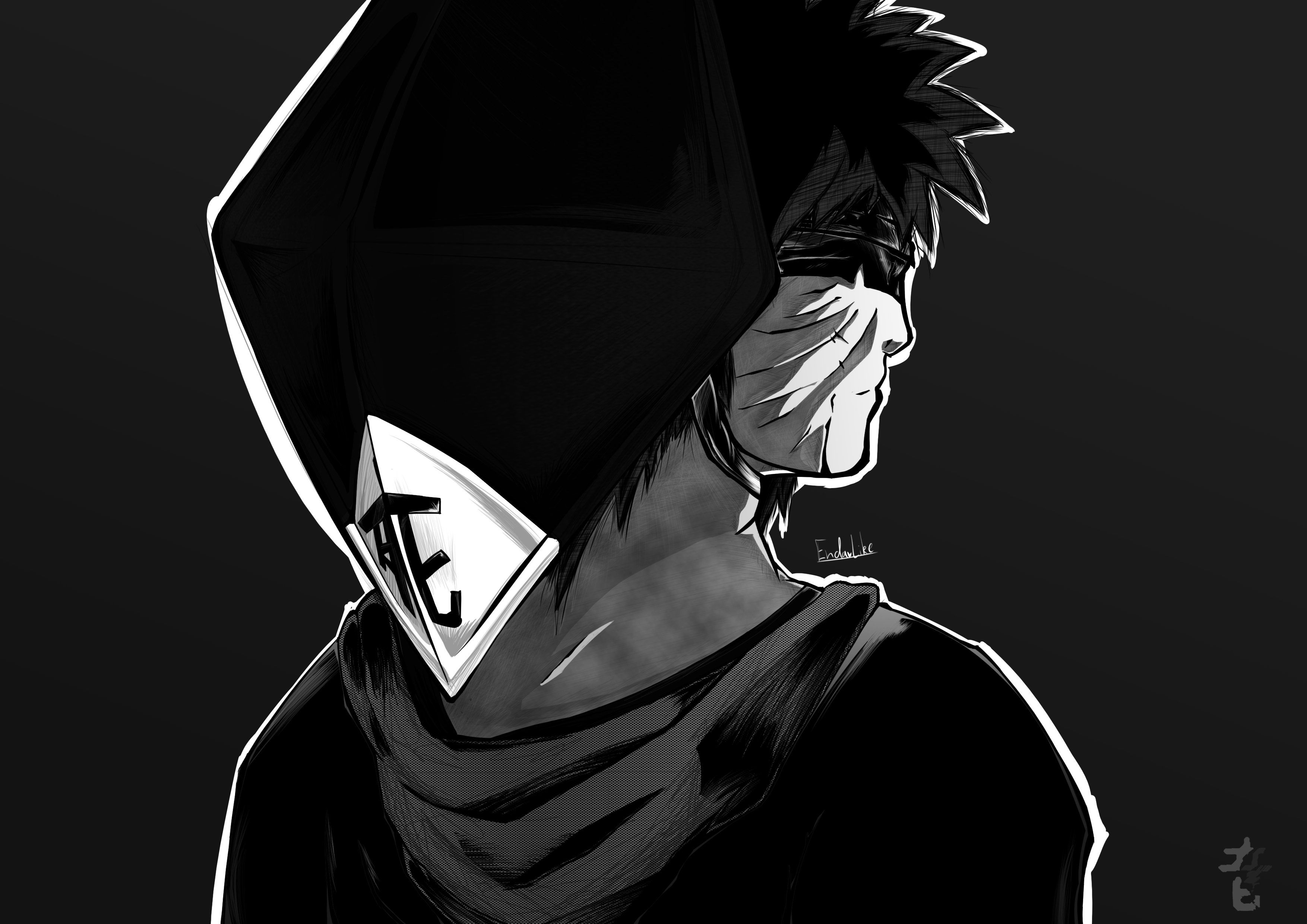 Obito Black and White Wallpapers - Top Free Obito Black and White ...