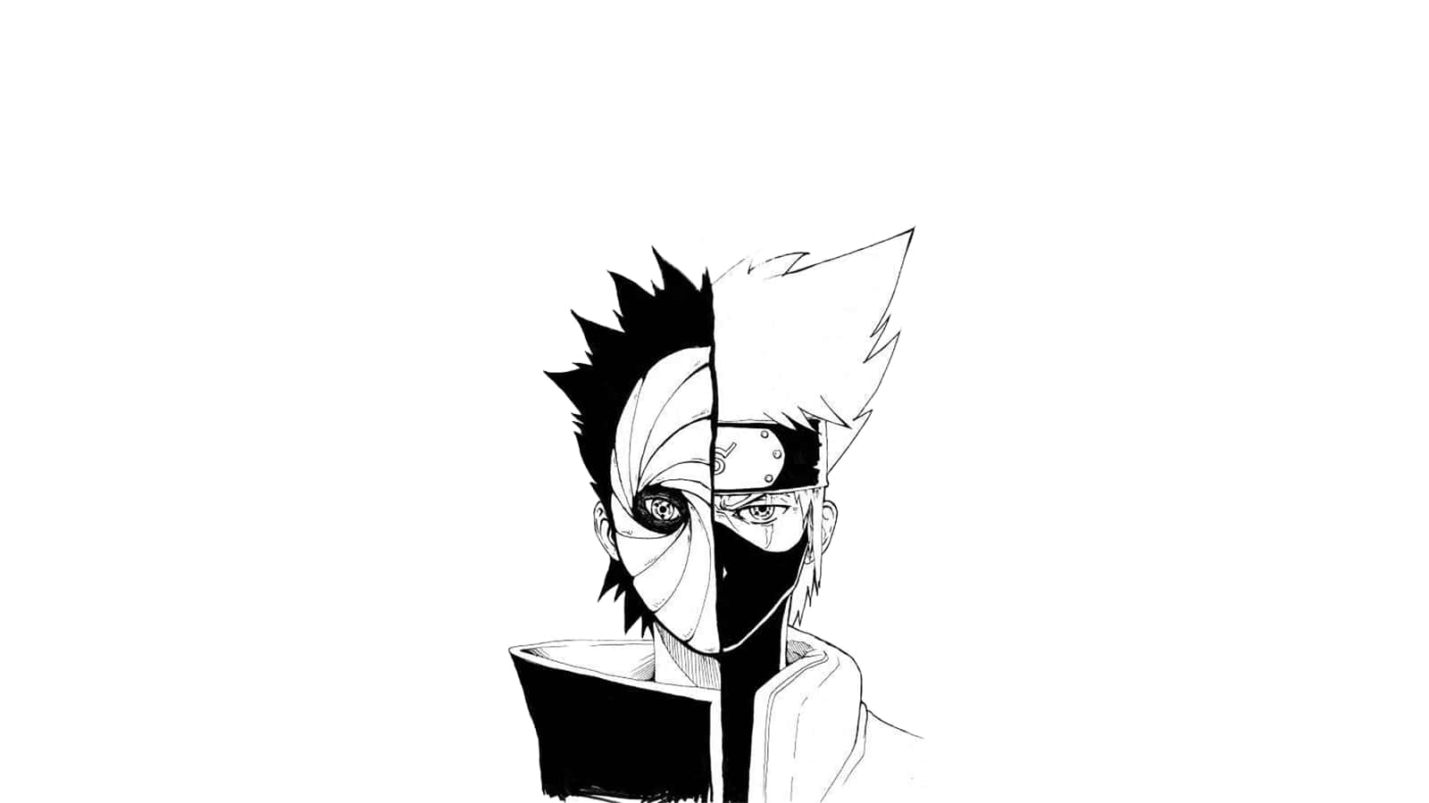 1600x900 Naruto Black And White Picture