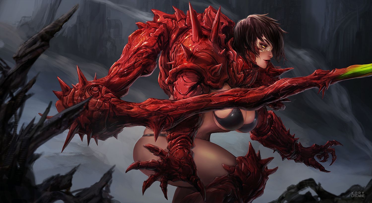 1500x819 GeniusFetus on X: Biopunk Character I've been working on. Can't come up with a name. maybe something simple like Red or Spikey / X
