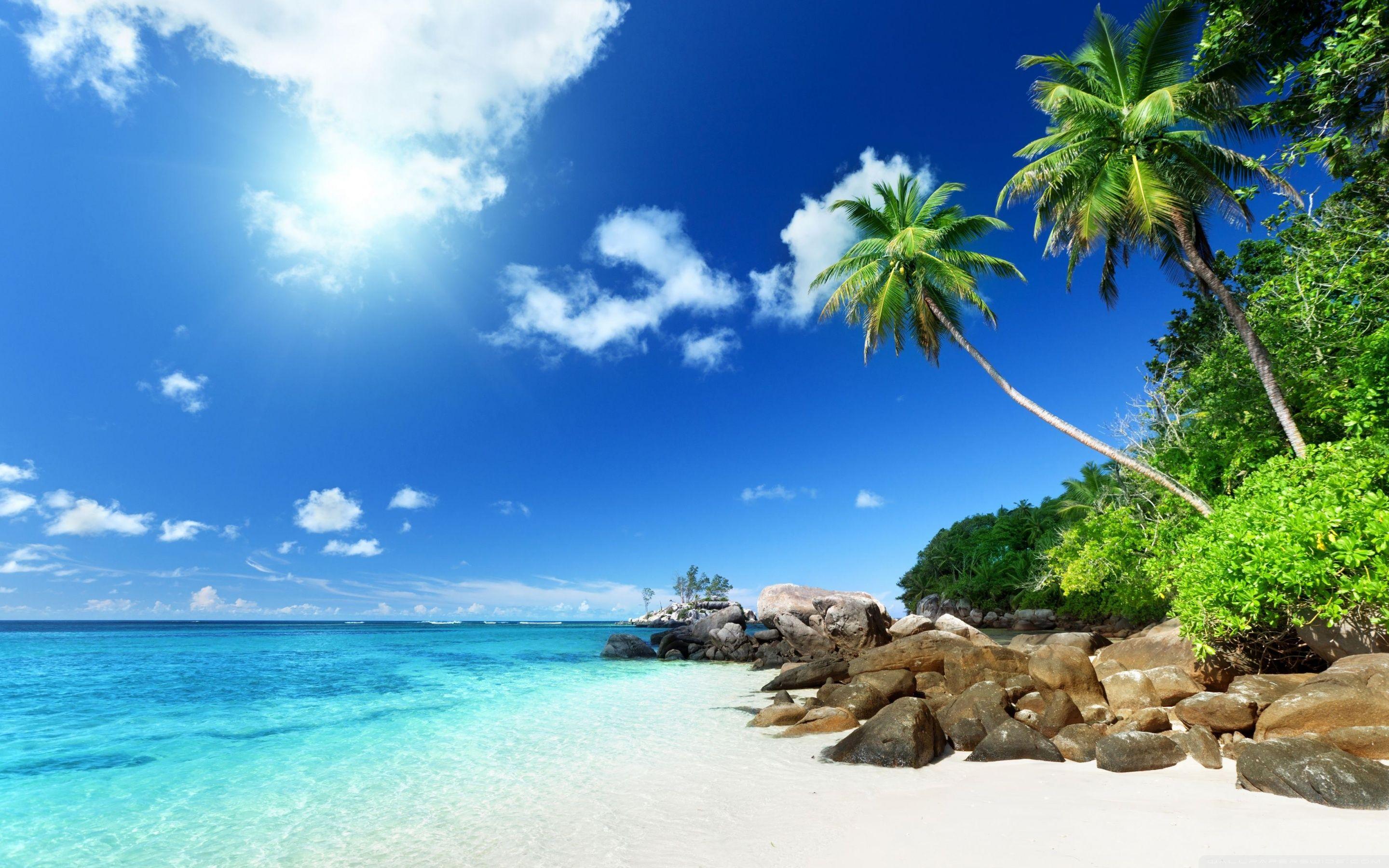 2880x1800 Paradise Beach ❤ 4K HD Desktop Wallpaper for 4K Ultra HD TV • Wide