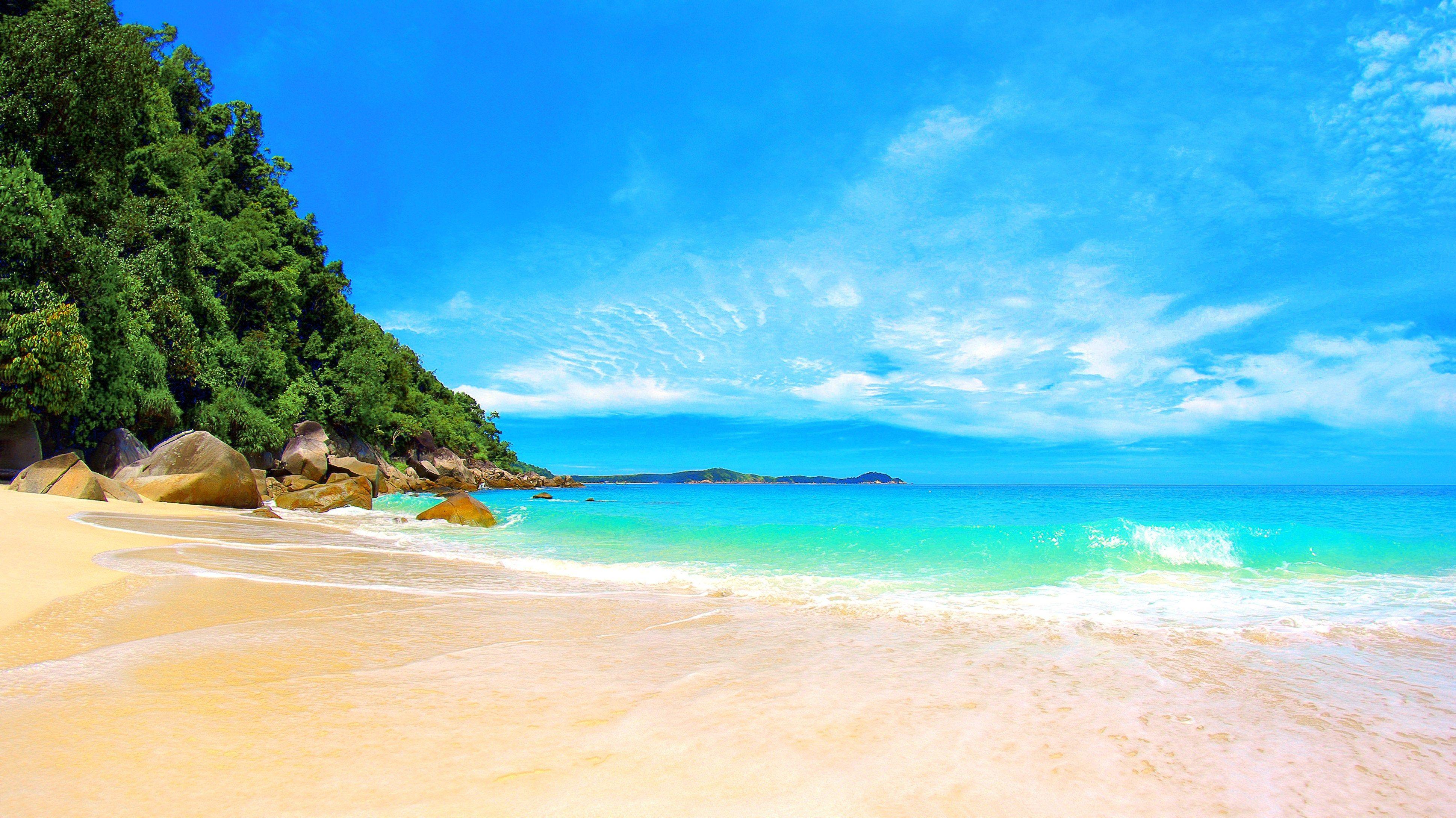 3874x2176 Awesome Tropical Beach Paradise [3840 x 2160]