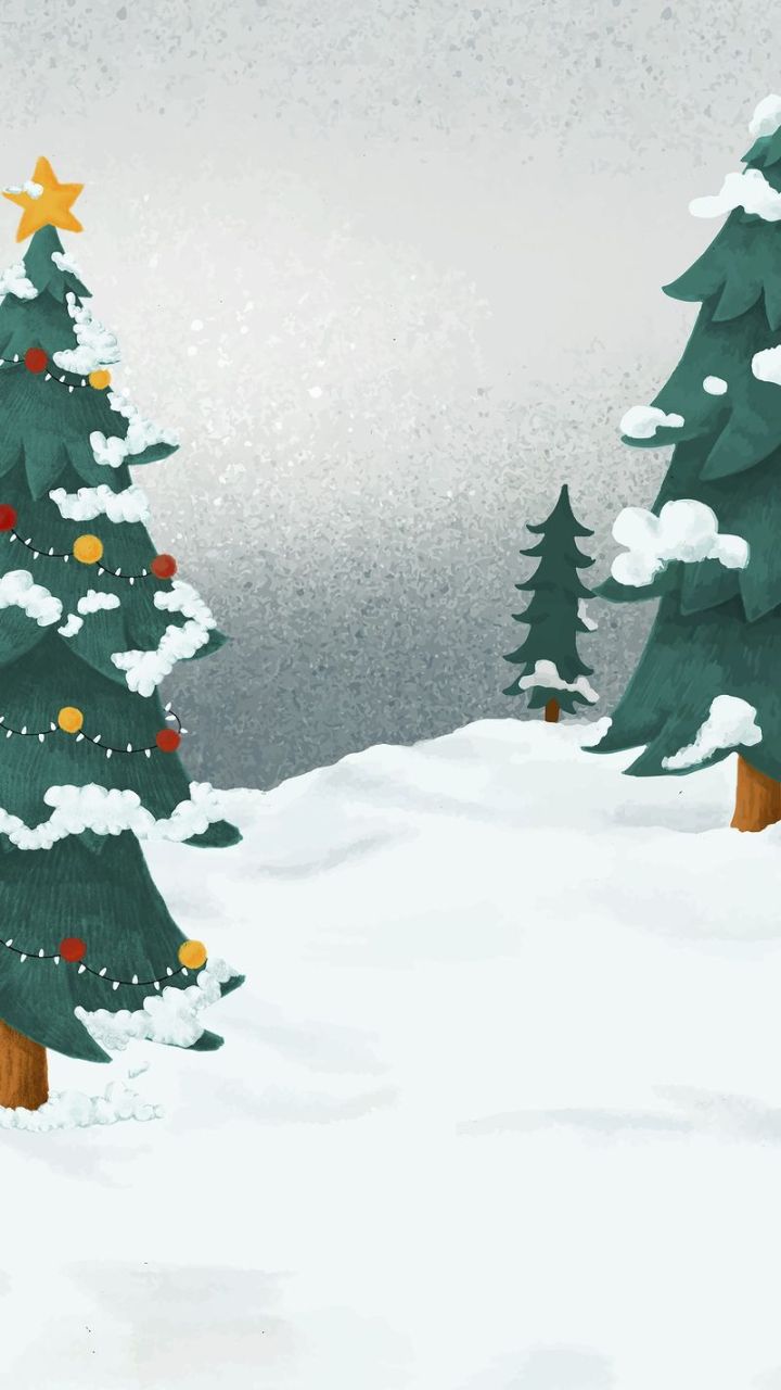 720x1280 Free: Christmas trees iPhone wallpaper, cute. Free Photo Illustration