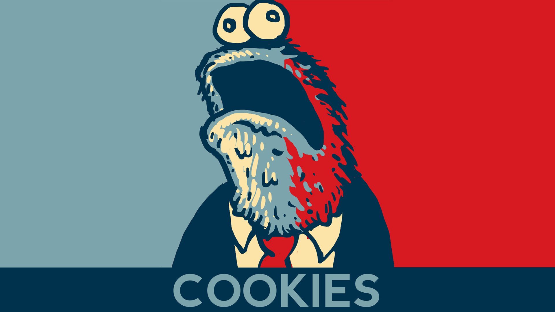 1920x1080 Cookie Monster Meme Wallpaper