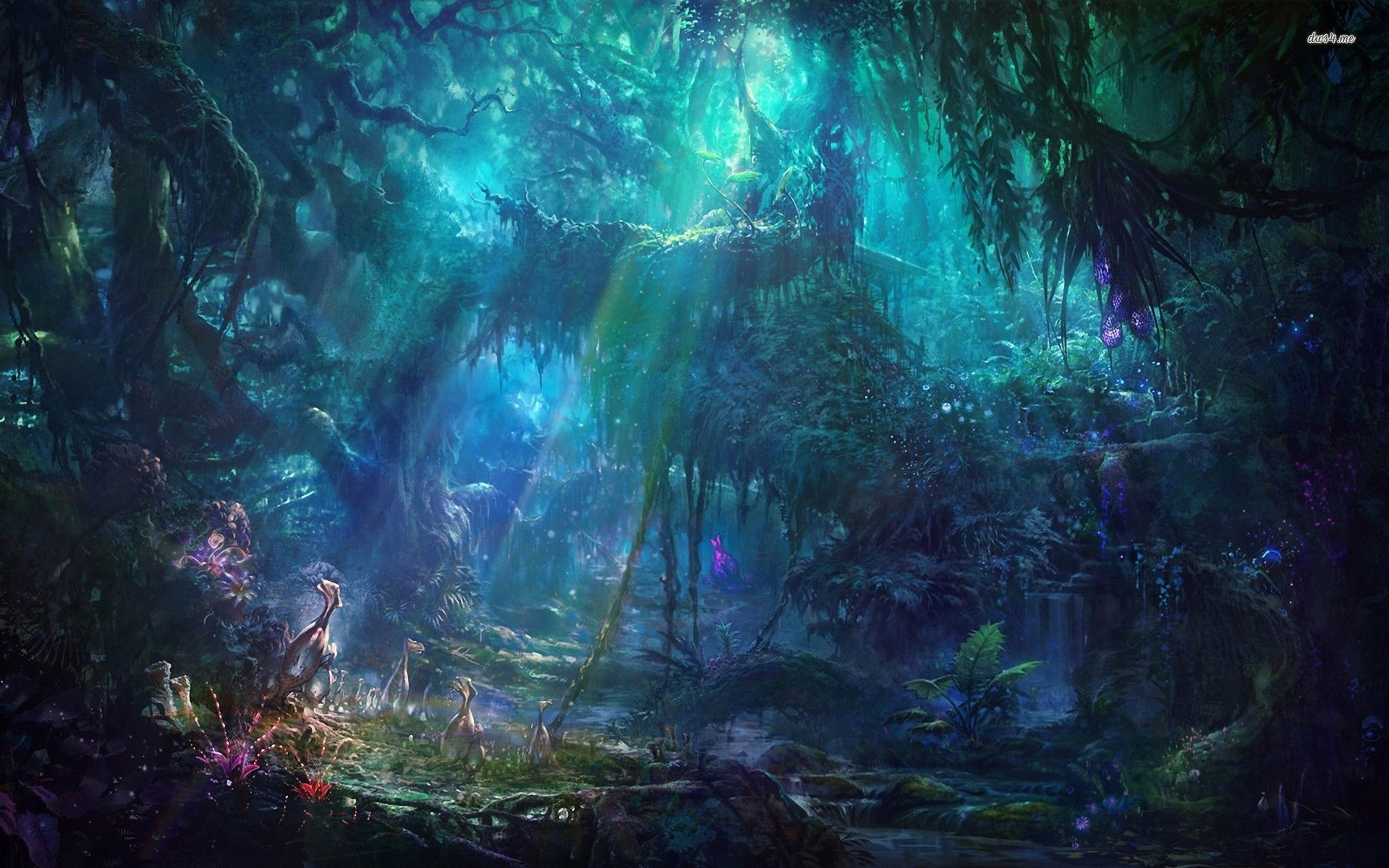 1920x1200 Fantasy Jungle Wallpaper