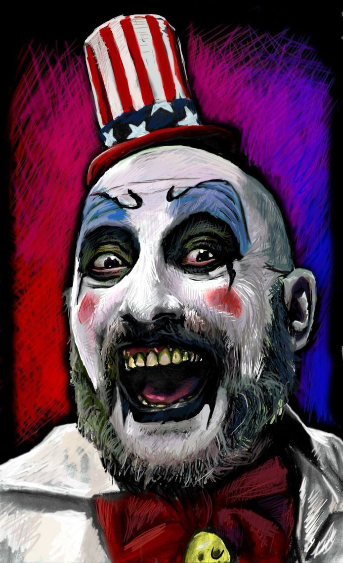 694x1136 Captain Spaulding. Horror movie art, Horror, Rob zombie art