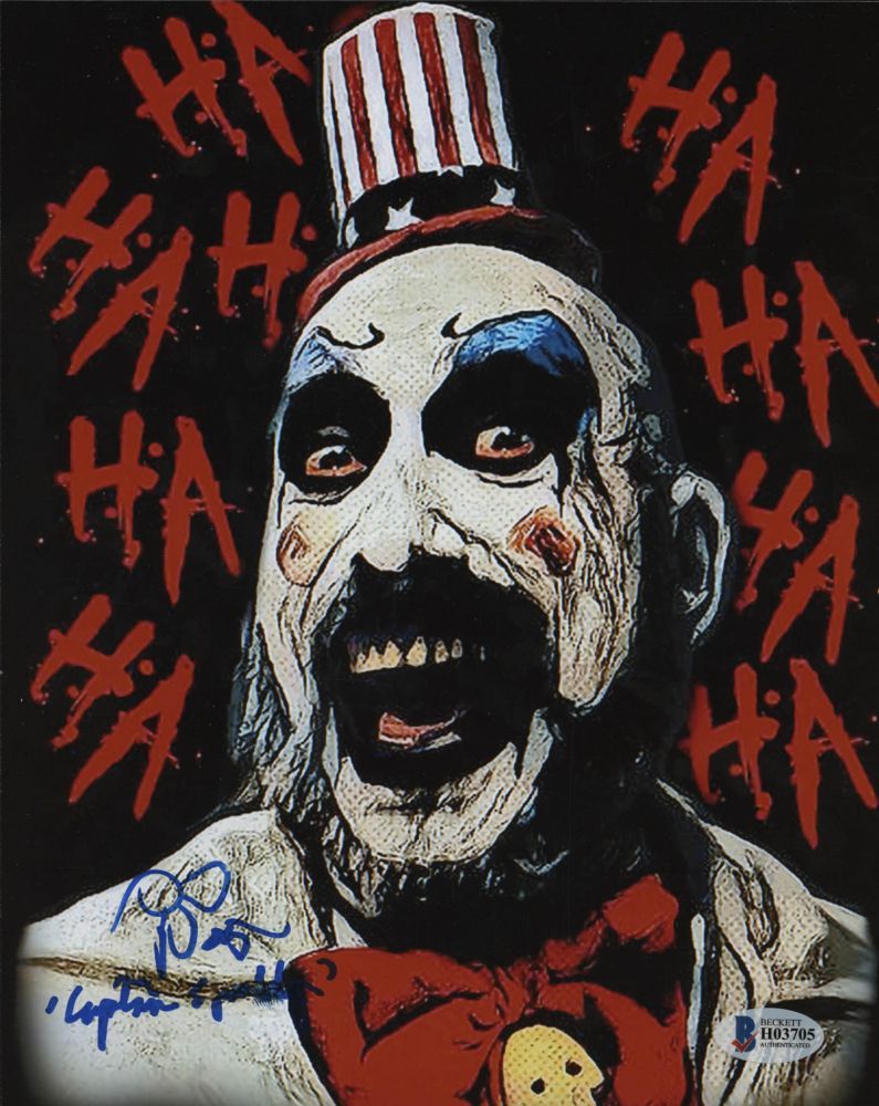 795x1000 Sid Haig Signed The Devil's Rejects 8x10 Photo Inscribed Captain Spaulding (Beckett COA)