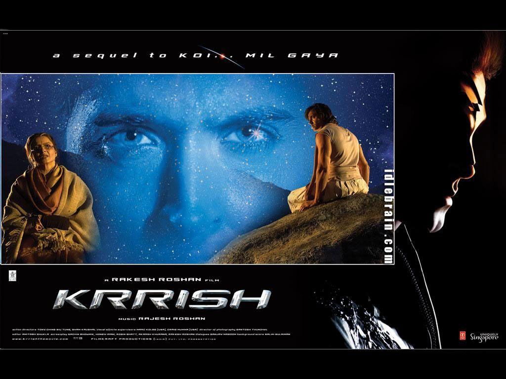 1024x768 Krrish film wallpaper Roshan & Priyanka Chopra