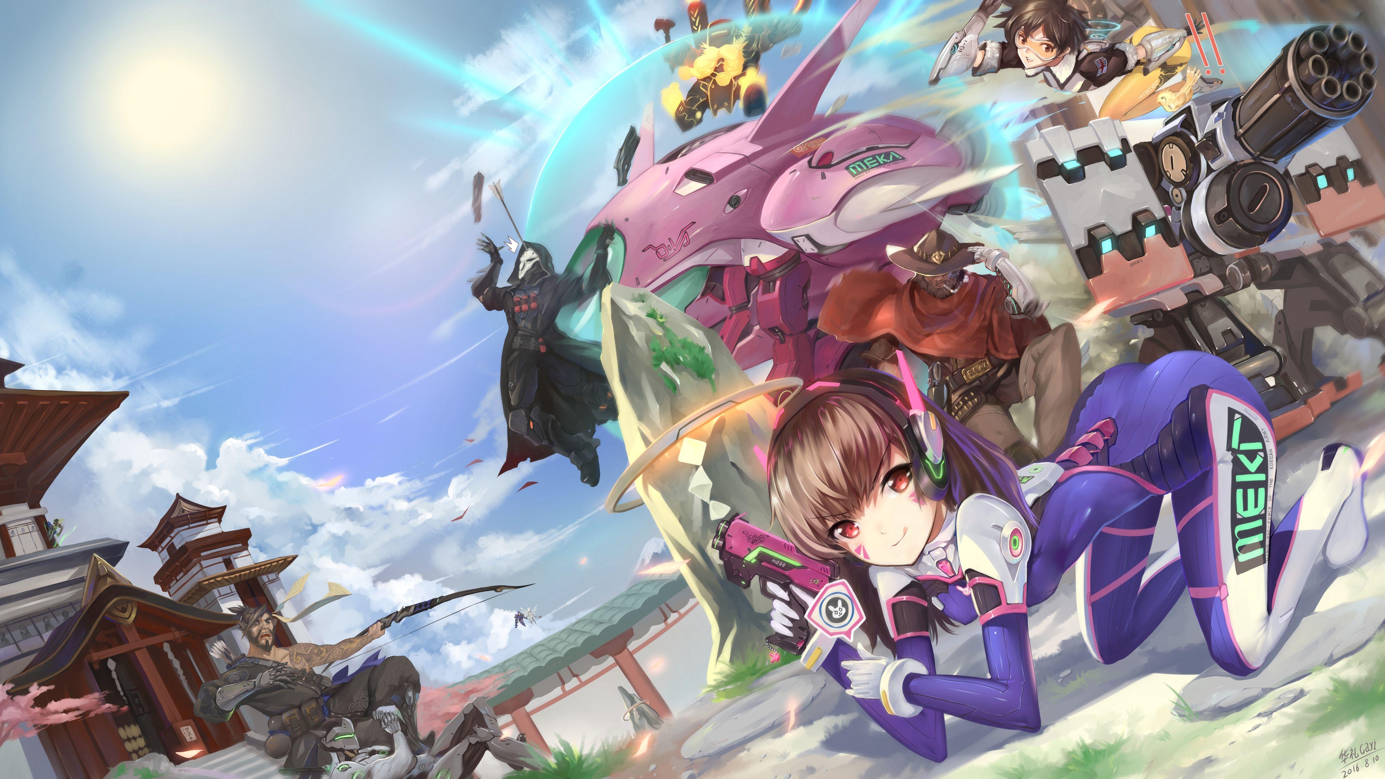 4800x2700 Beautiful Anime HD Wallpaper Overwatch