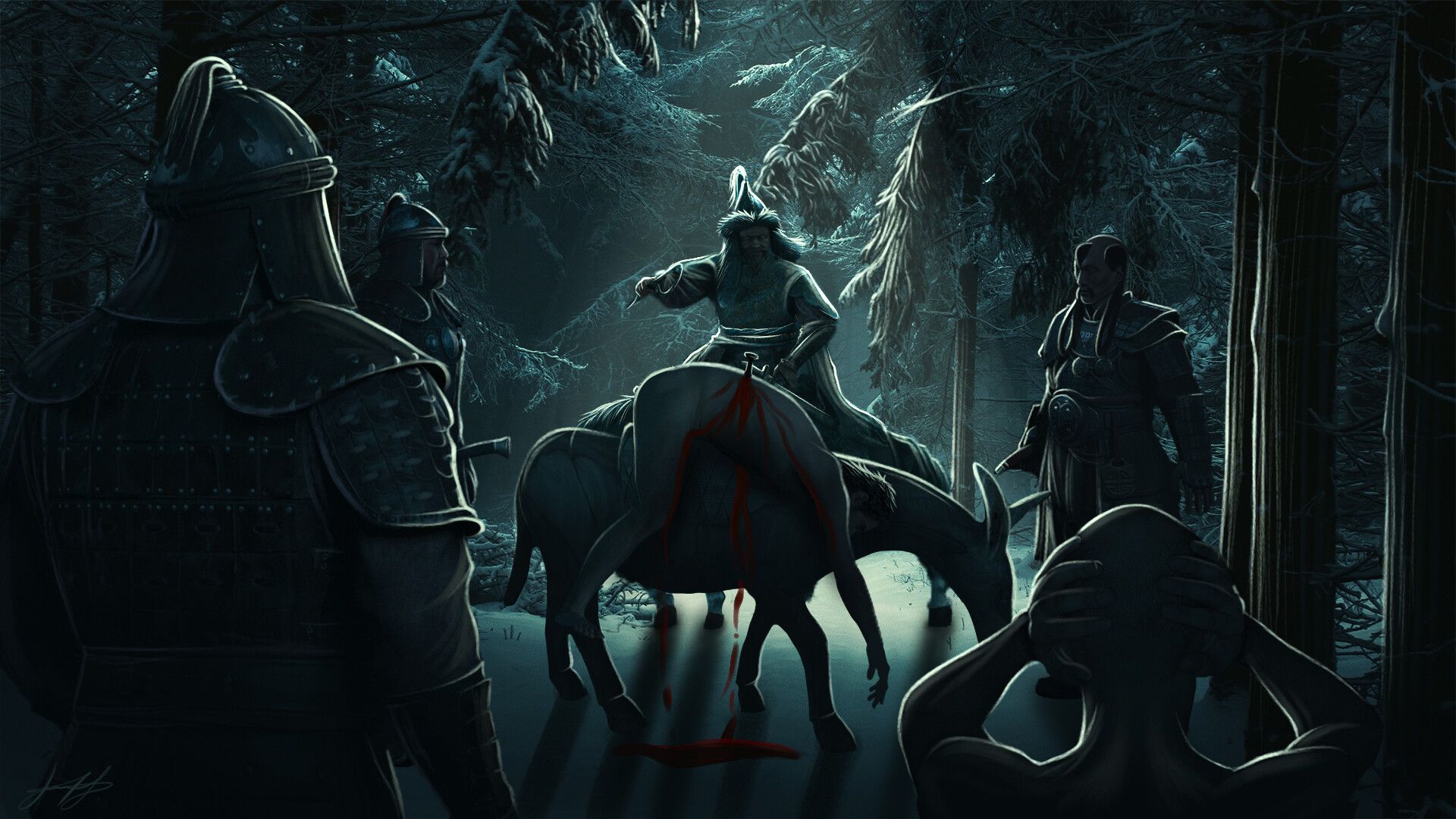 1920x1080 Mongol concept art: The painful result