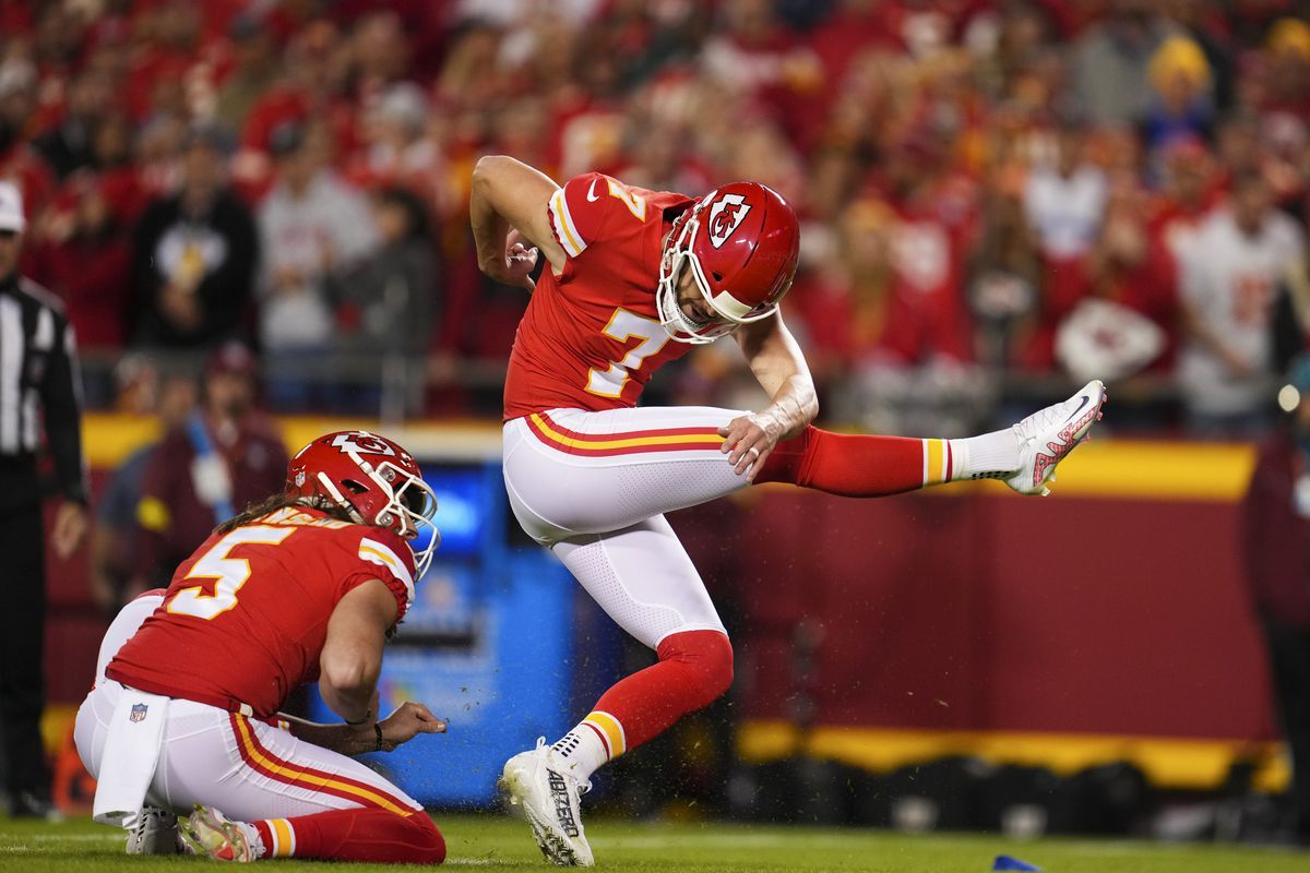 1200x800 Chiefs kicker Harrison Butker might not 'ever be 100%' this season