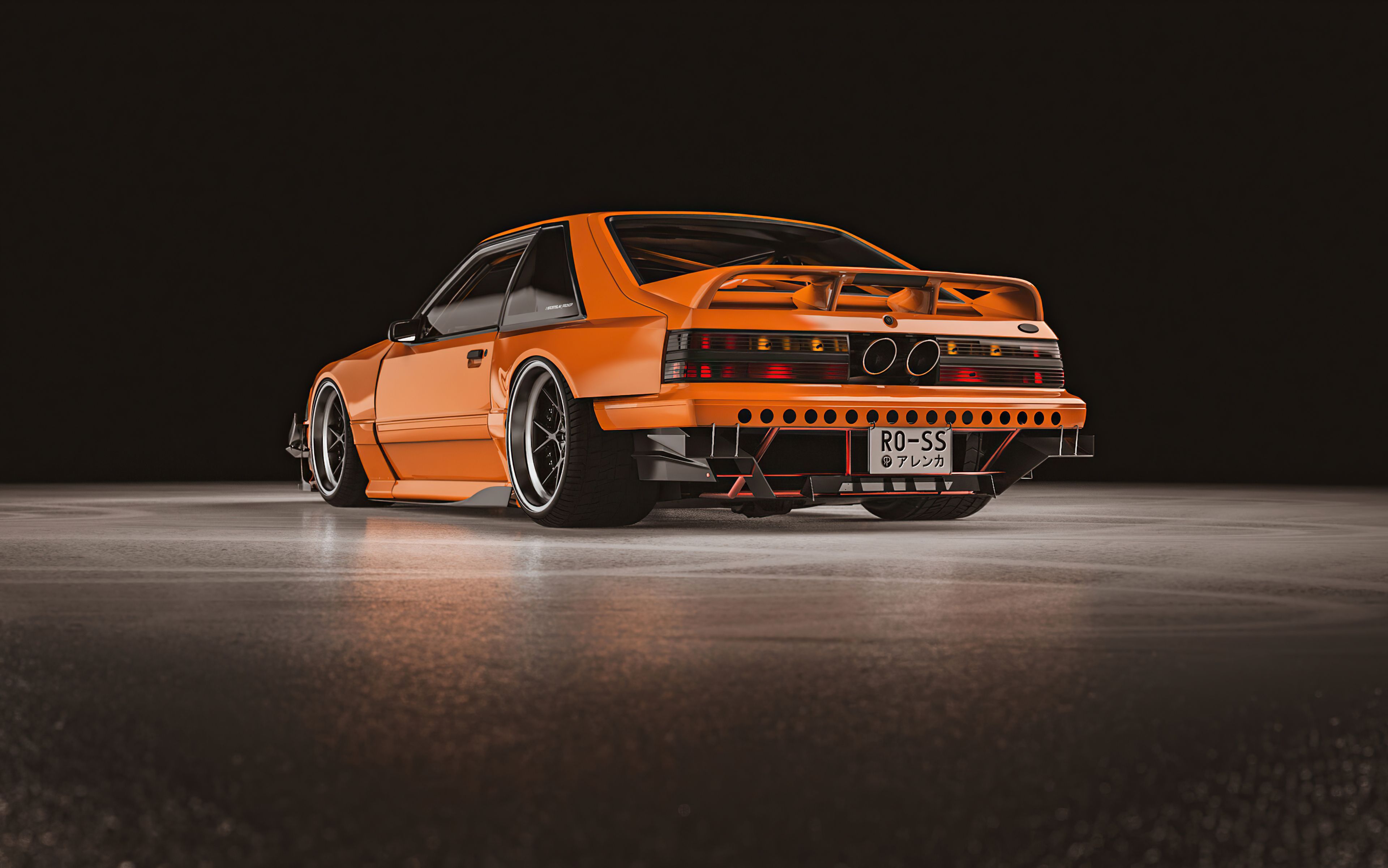 3840x2402 Ford Mustang Fox Body Rear Wallpaper, HD Cars Wallpaper, 4k Wallpaper , Image, Background, Photos and Picture