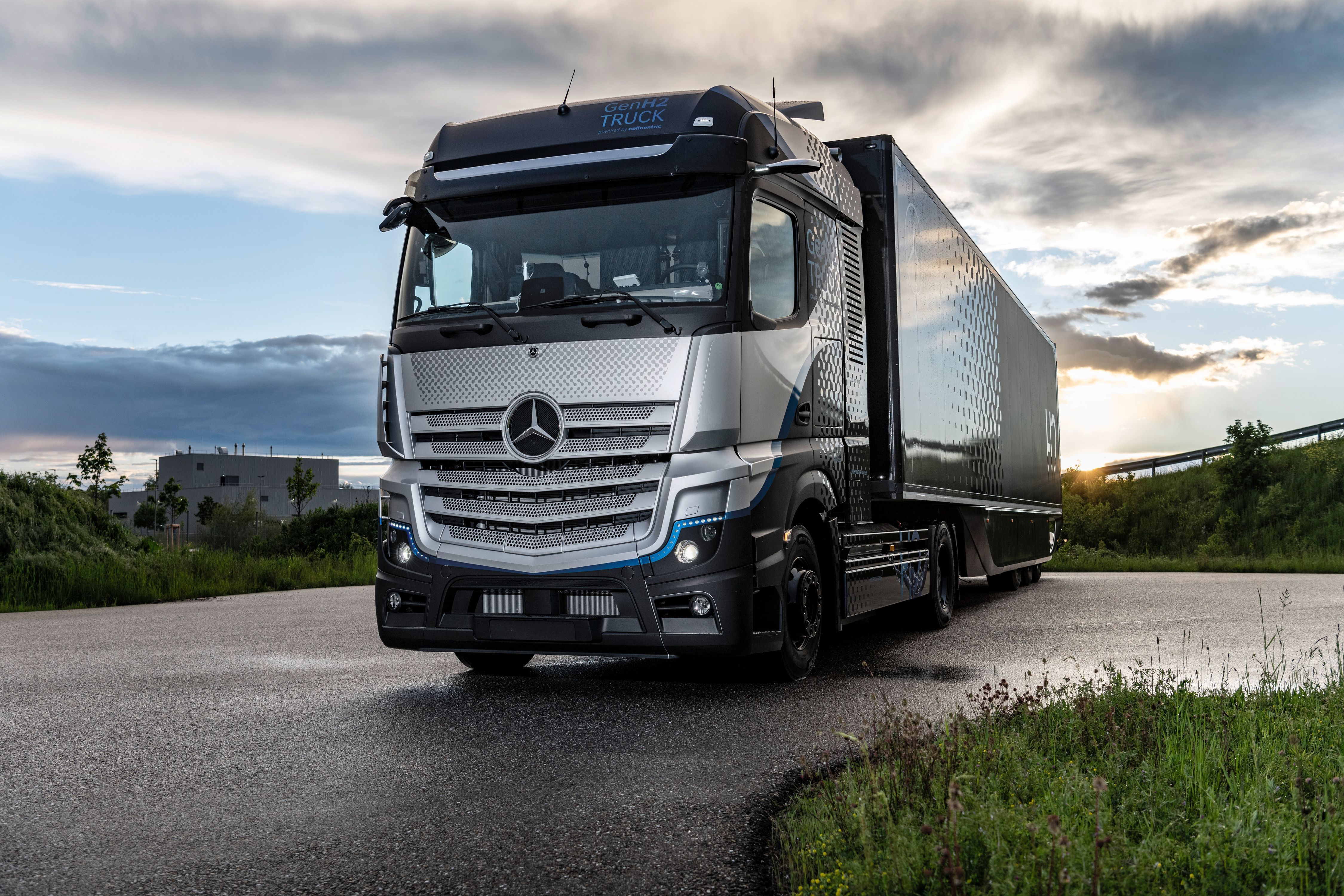 4500x3000 Desktop Wallpaper Trucks Mercedes Benz GenH2 Truck, 2021 4500x3000
