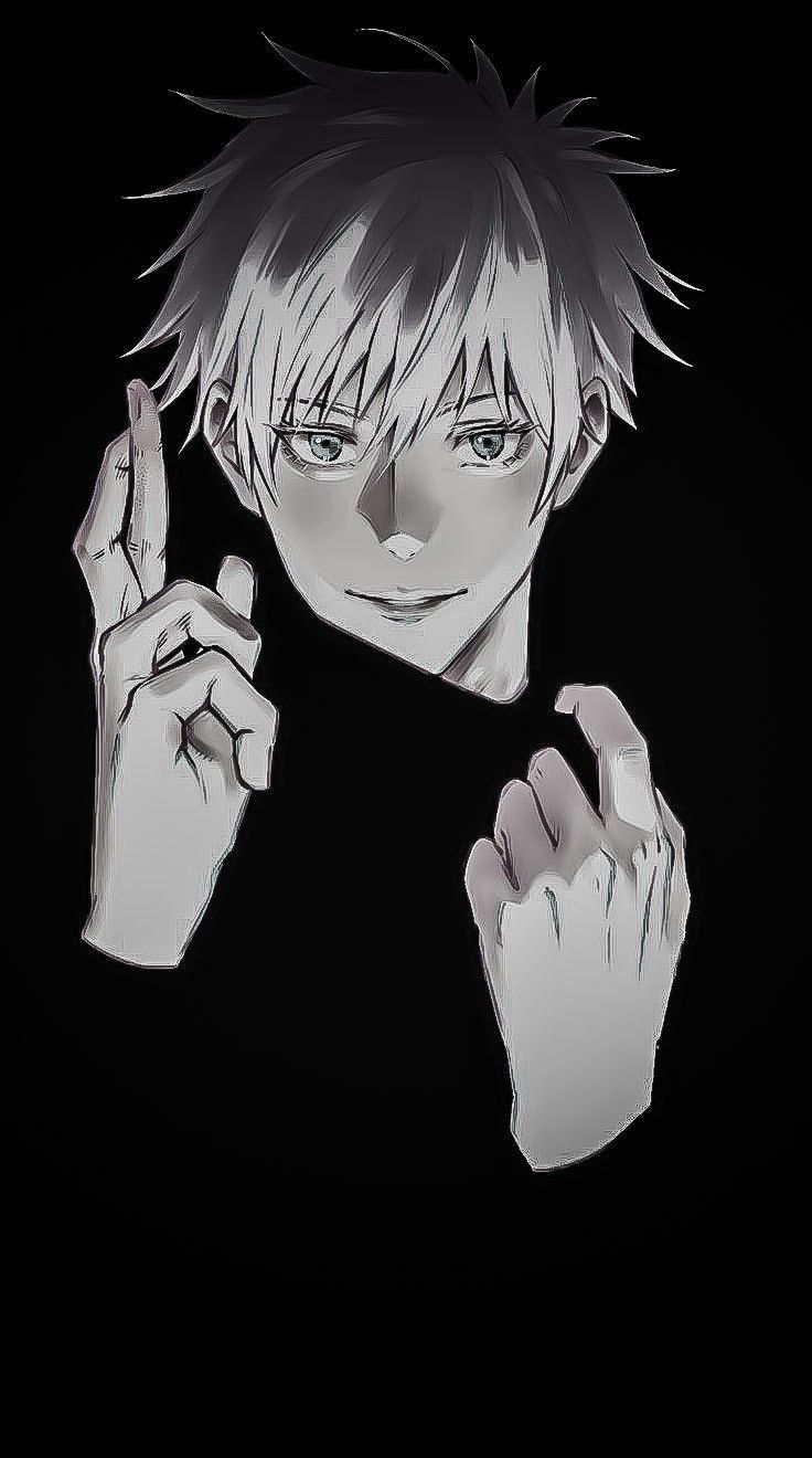 736x1320 Jujutsu kaisen black and white Wallpaper Download