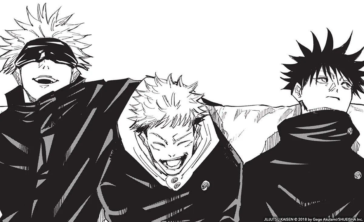 1200x732 VIZ on X: Just guys bein' dudes via Jujutsu Kaisen / X