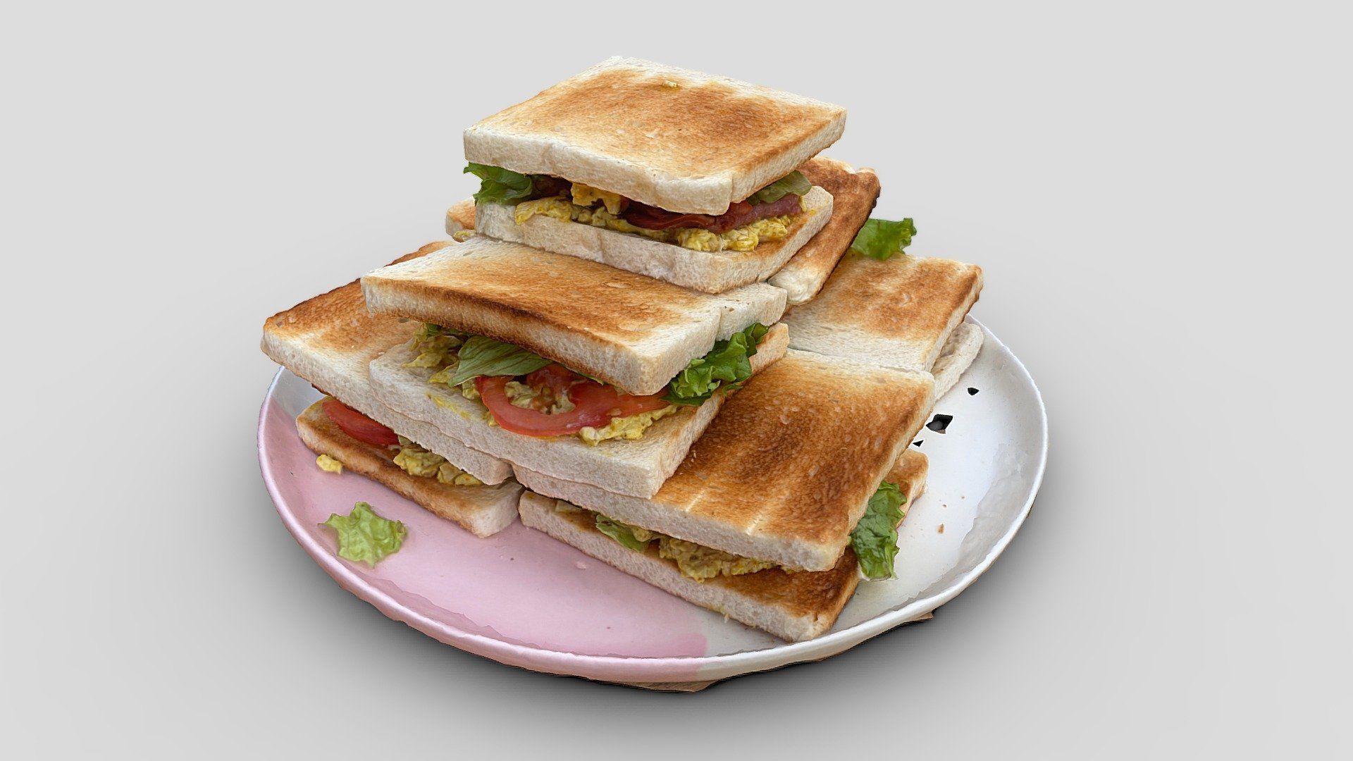 1920x1080 Club sandwich pile Free 3D model by alban [82fa791]