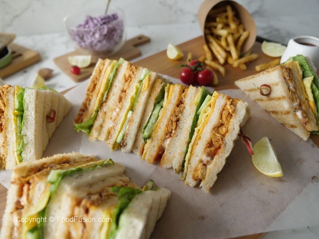 1024x768 Chicken Tikka Club Sandwich