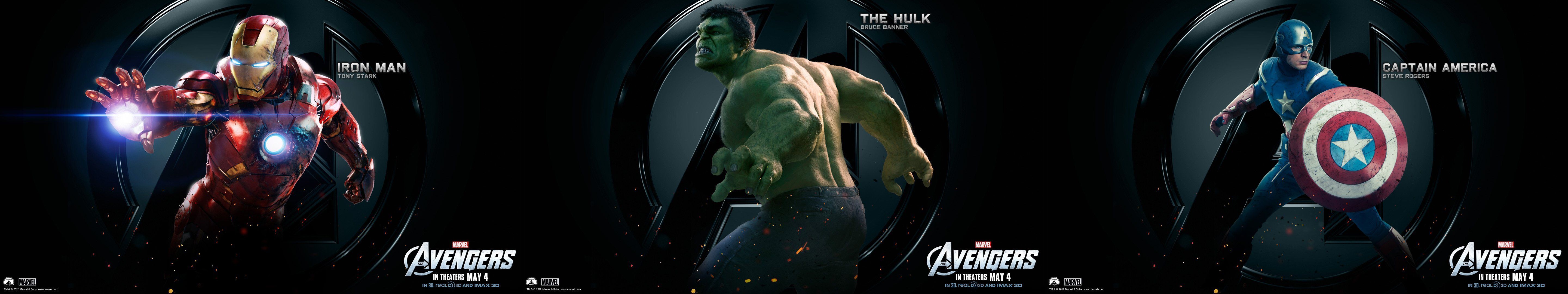 5760x1080 Wallpaper mutiple triple multi three monitor screen movie tv television avenger wallpaperx1080