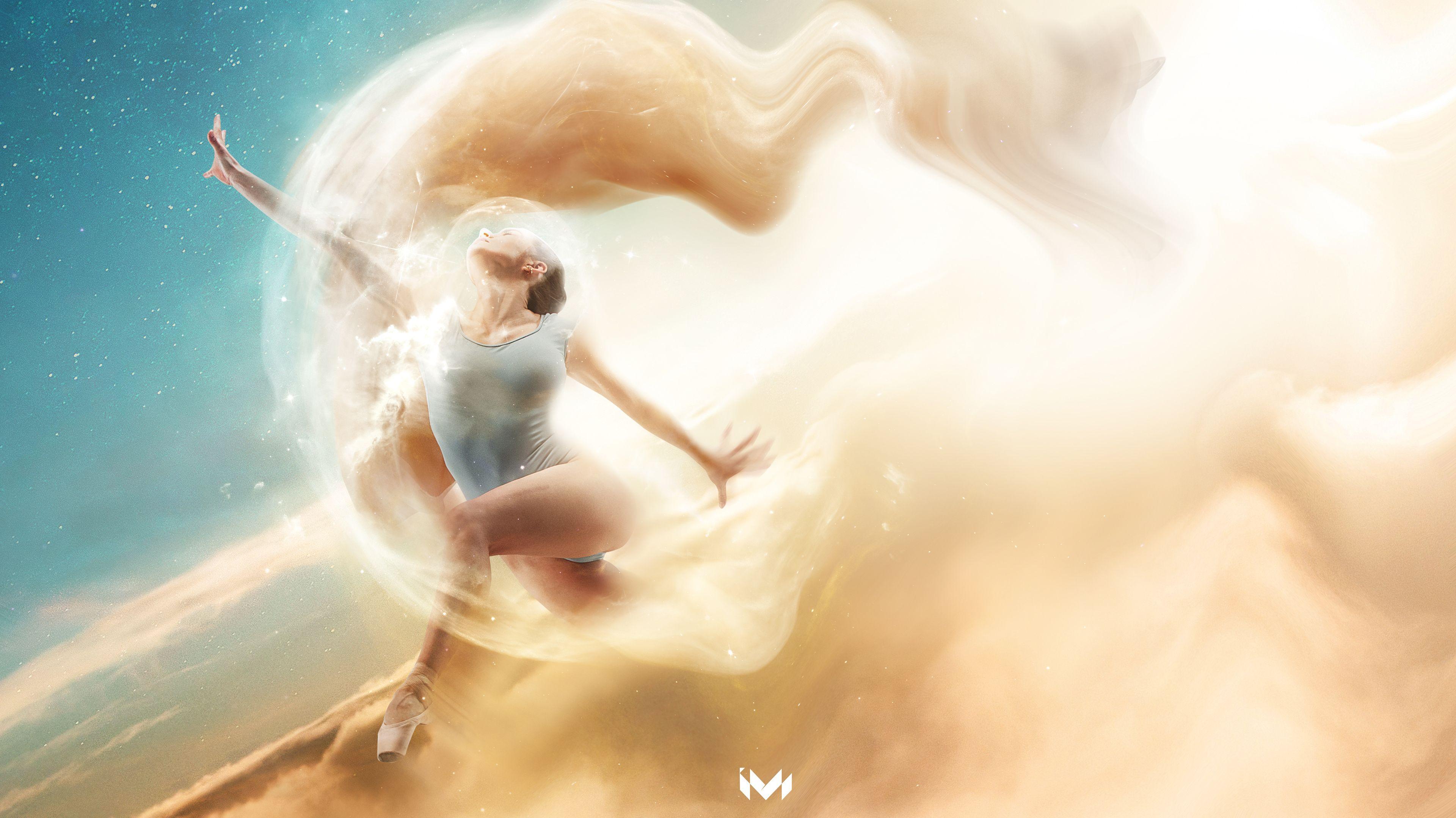 3840x2160 Ballet dancer 4K Wallpaper