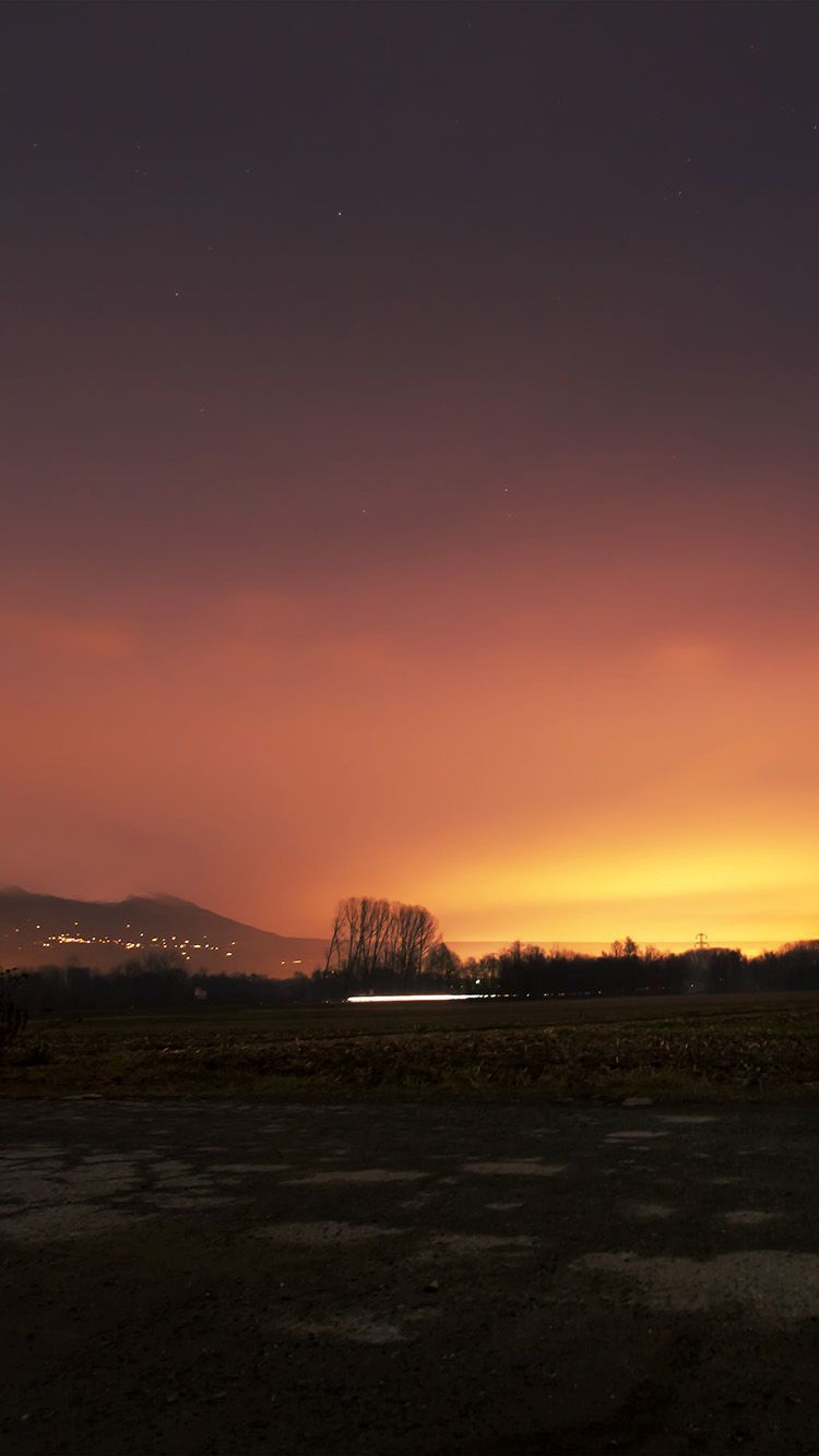 750x1334 Dawn Nature Sky Sunset Mountain Red Dark