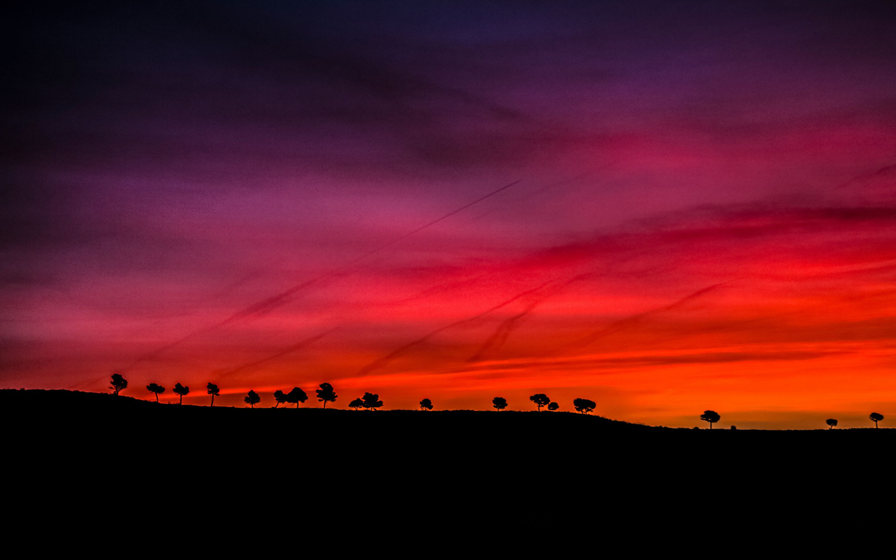2880x1800 Download wallpaper 2880x1800 early morning, sunrise, dark, red scenery, silhouette, mac pro retaia 2880x1800 HD background, 16942