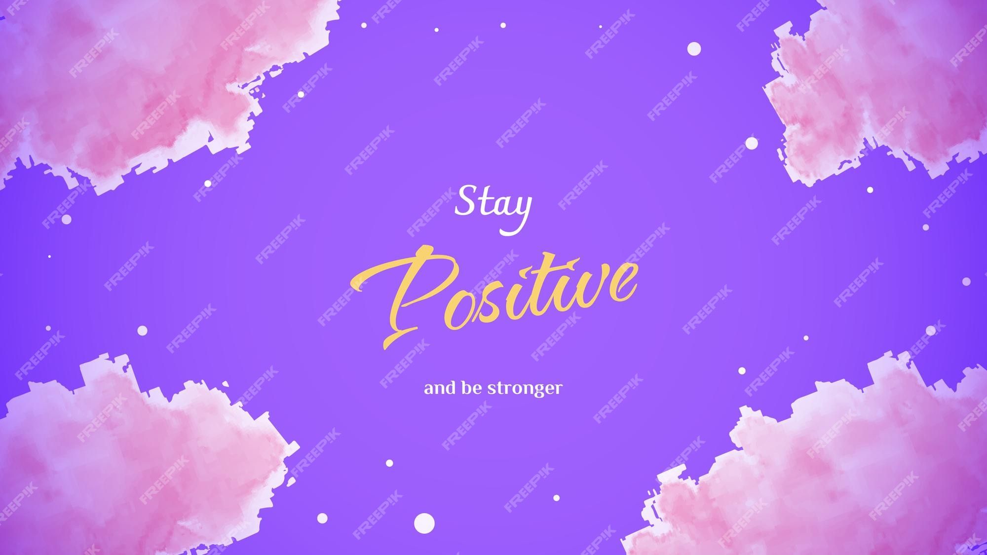 2000x1125 Premium Vector. Cute girly wallpaper with motivational quotes for laptop or presentation