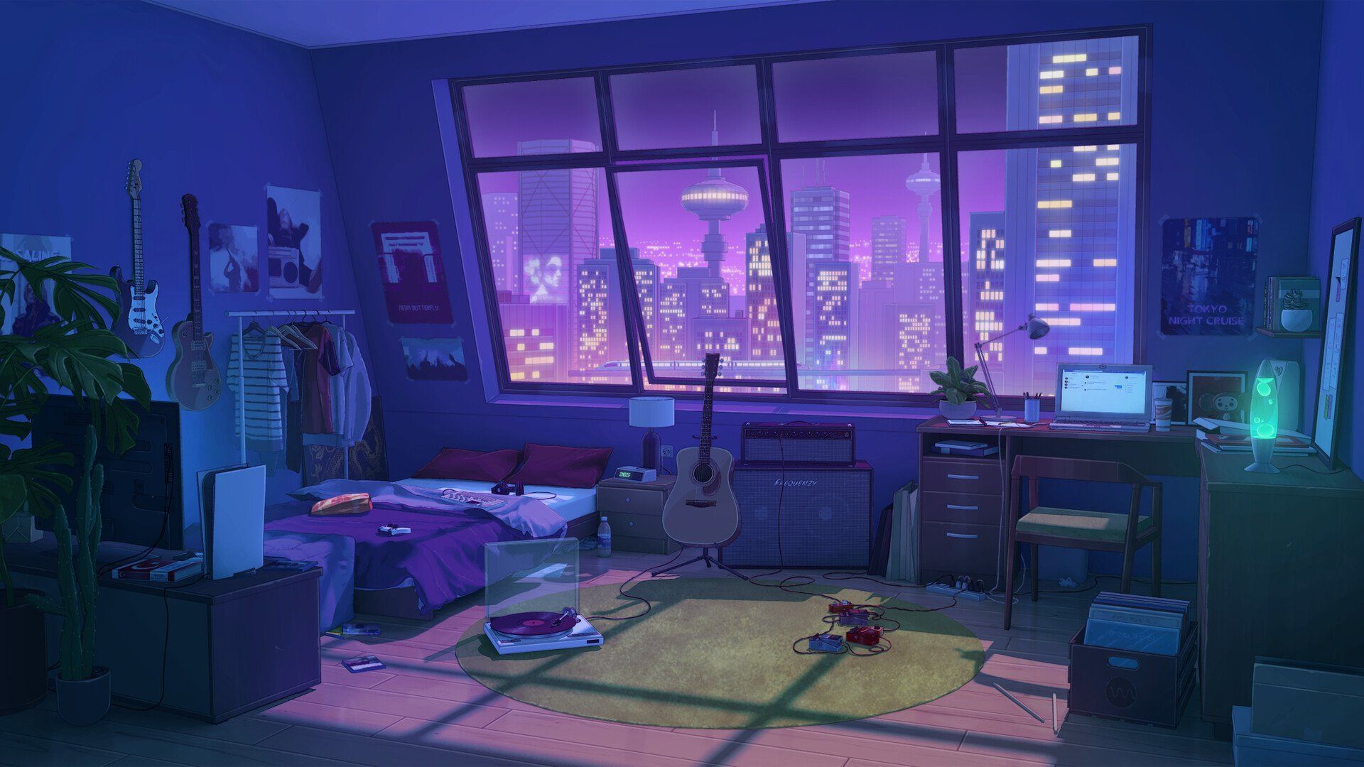 1920x1080 Lofi room ideas