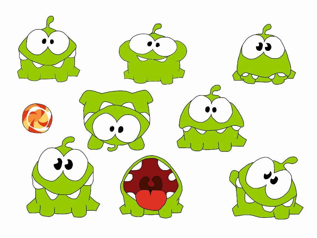 1024x768 Cut The Rope Om Nom wallpaperx768