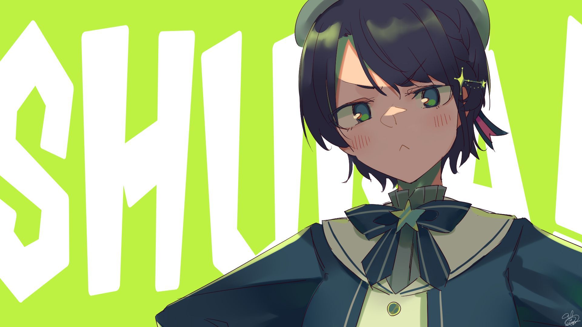 1920x1080 oozora subaru and oozora subaru (hololive) drawn