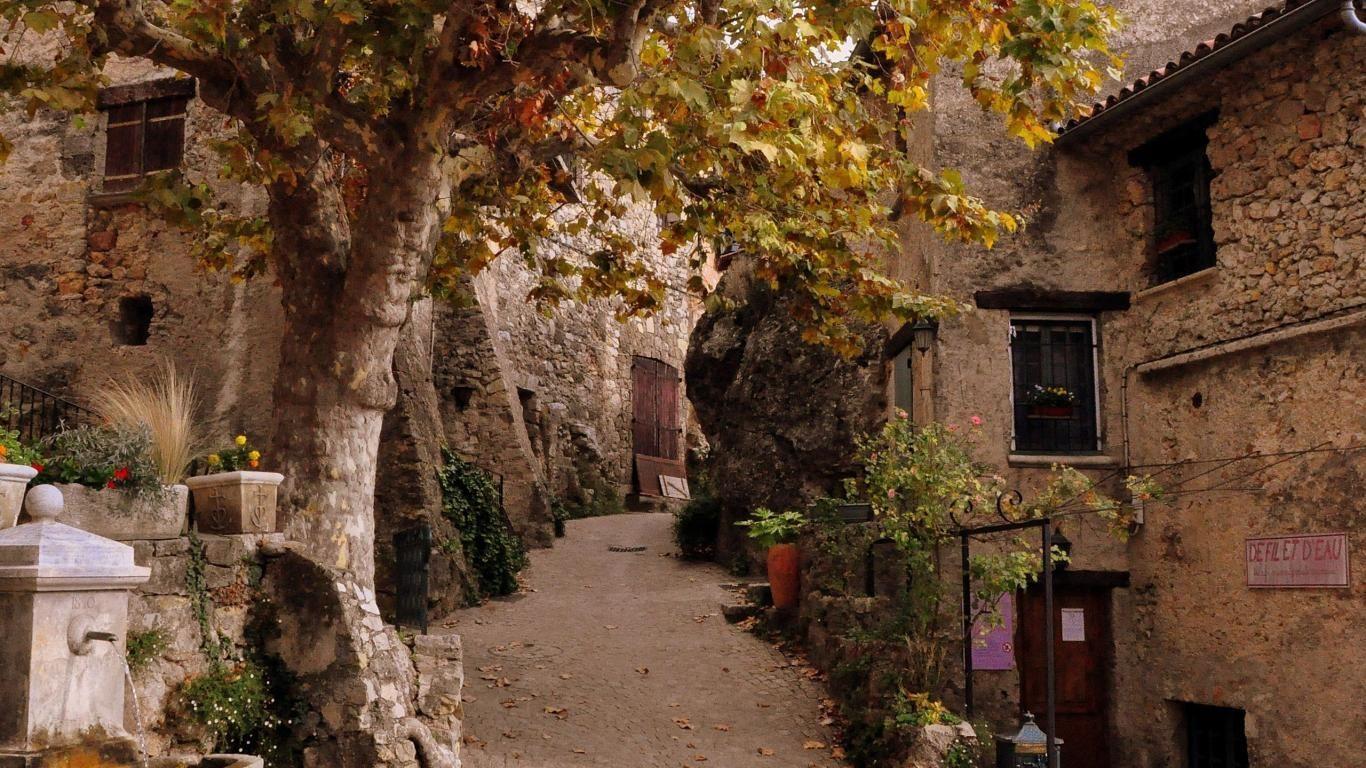 1366x768 France. STREETS. France landscape, France and Landscaping