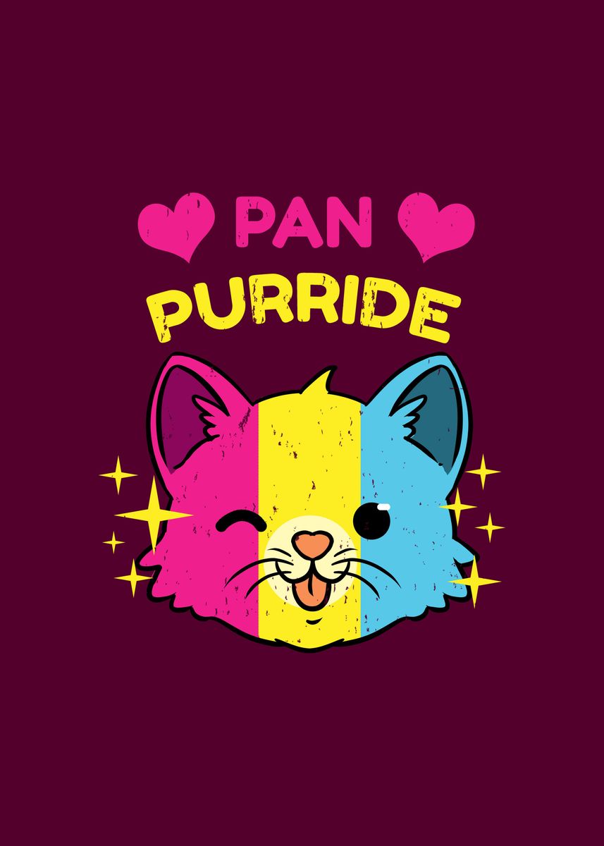 857x1200 Purride Pansexual Pride' Poster, picture, metal print, paint