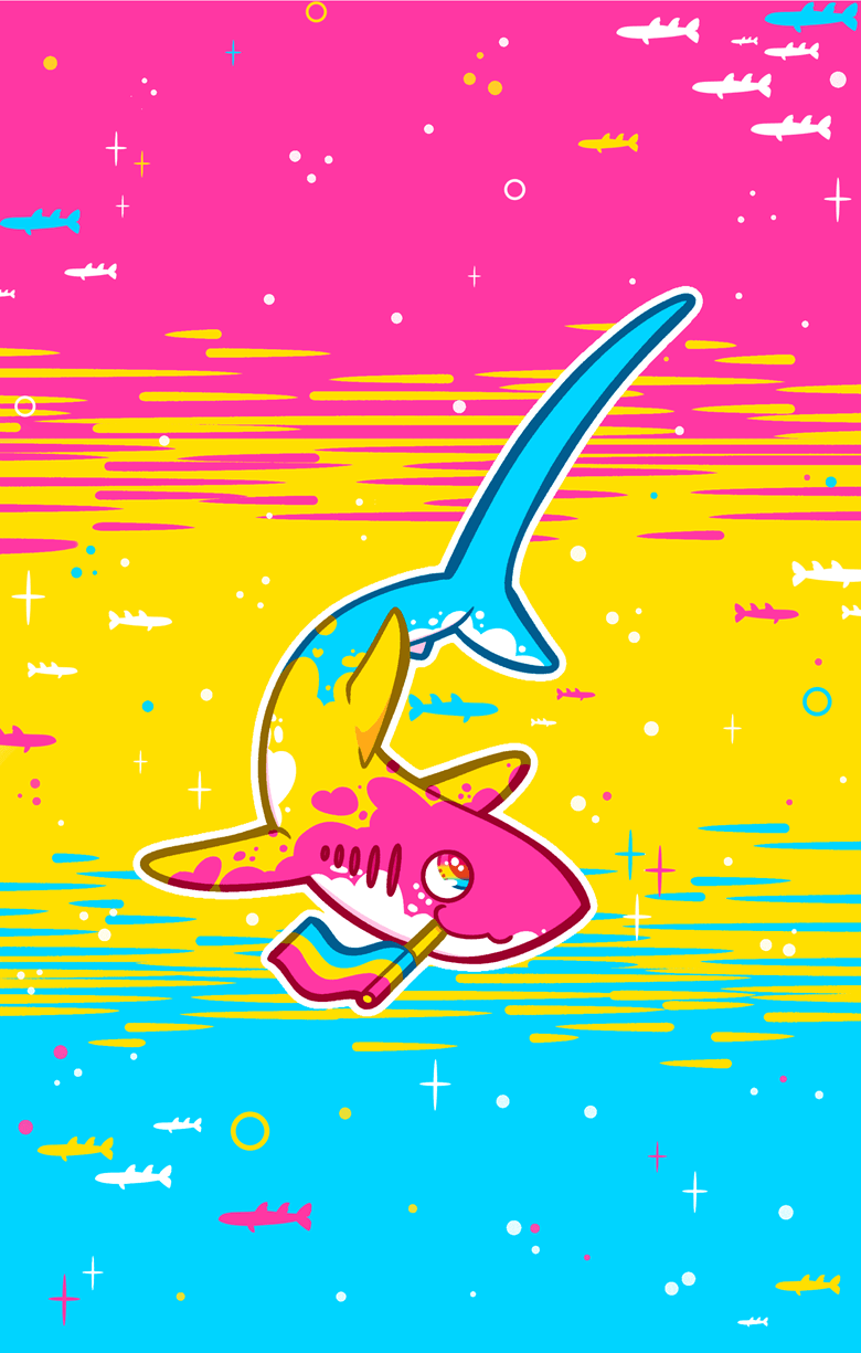 780x1225 Pan Flag Thresher Shark Shark Phone Wallpaper's Ko Fi Shop Fi ❤️ Where Creators Get Support From Fans Through Donations, Memberships, Shop Sales And More! The Original 'Buy Me A