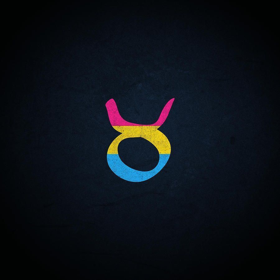 900x900 Pansexual Pride Flag Taurus Zodiac Sign Digital Art