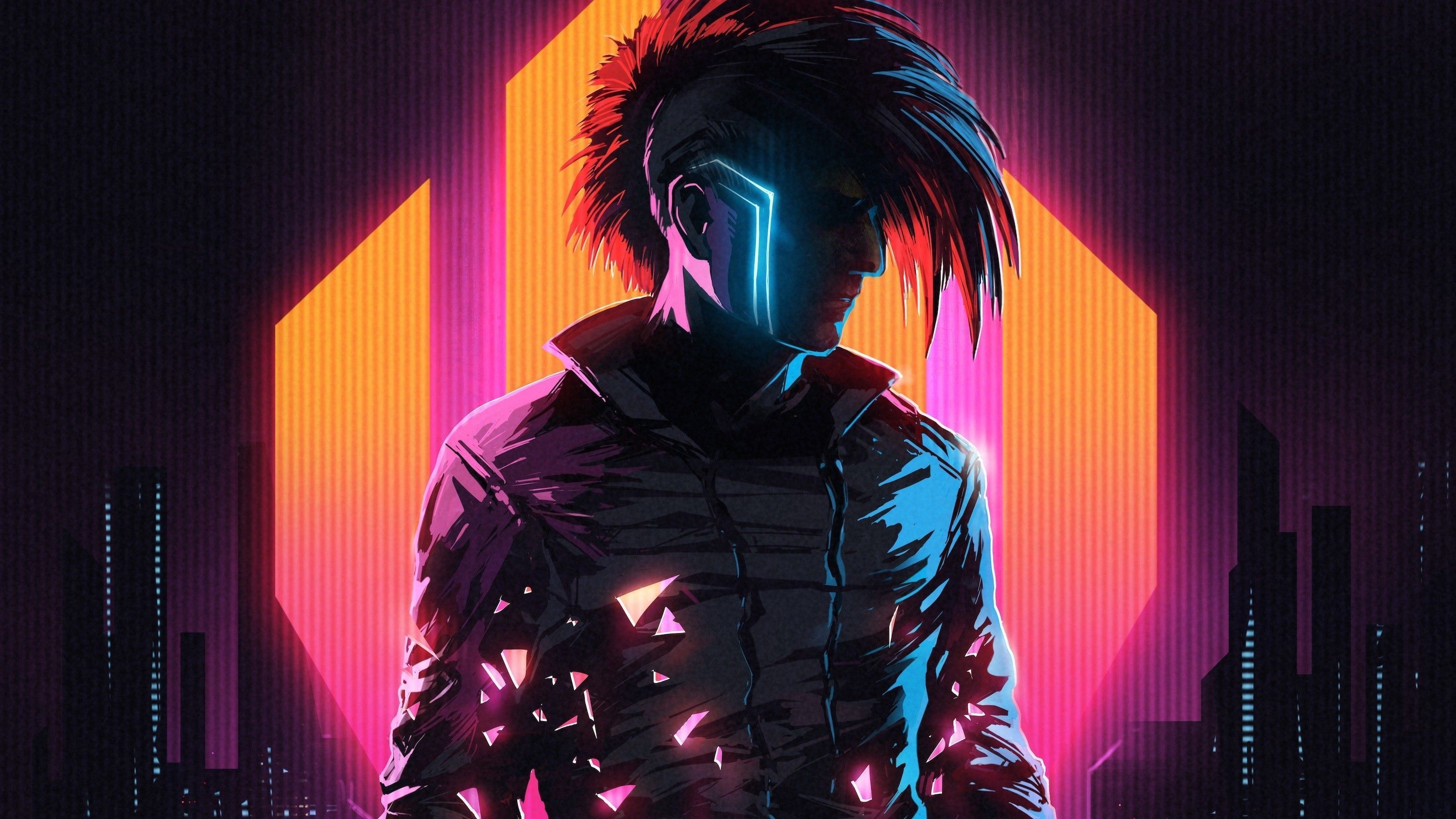 3000x1688 Klayton, Scandroid, cyberpunk, cityscape, digital artx1688 Wallpaper
