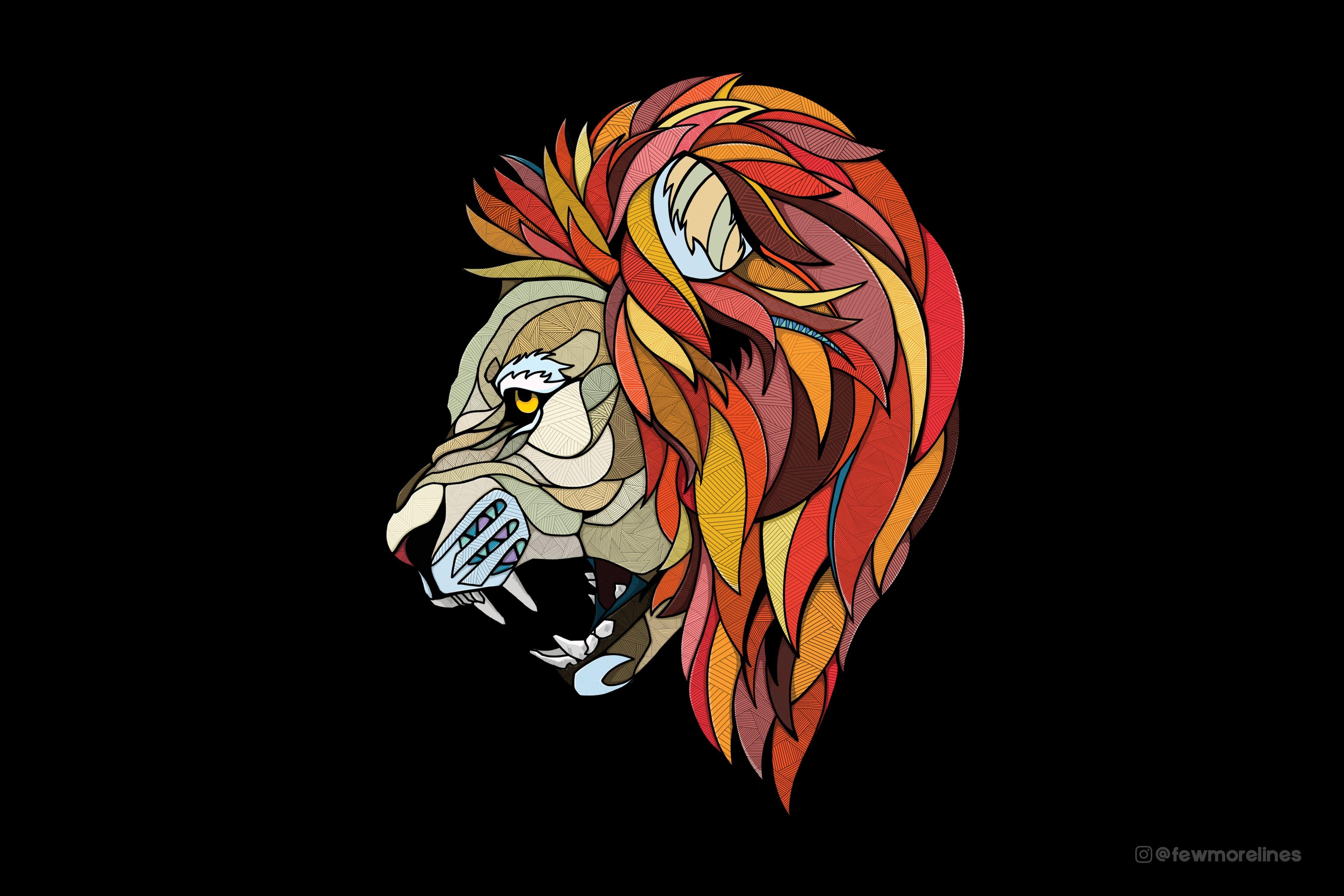 4500x3000 Roaring Lion Download Desktop Wallpaper