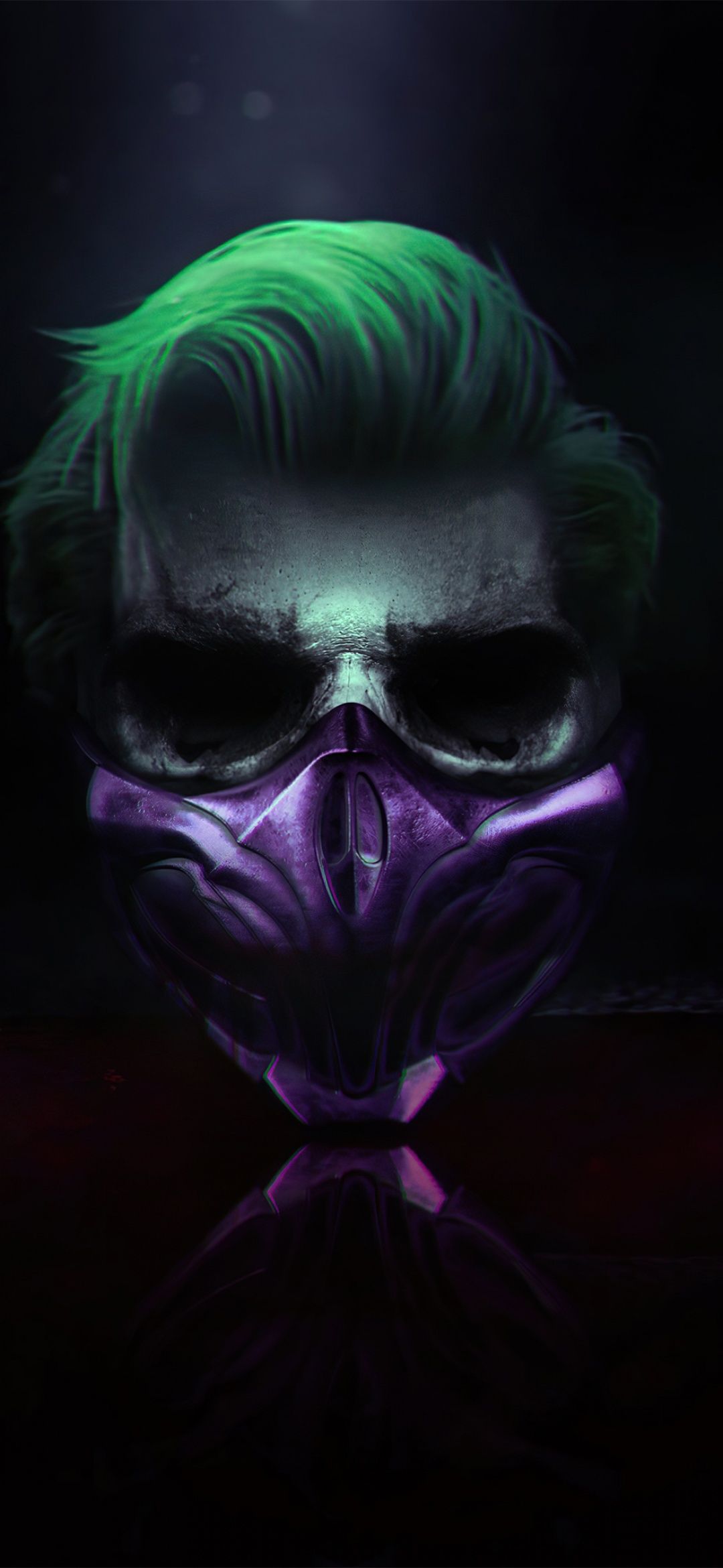 1080x2340 Joker Wallpaper 4K, Mask, Cyberpunk, Dark background