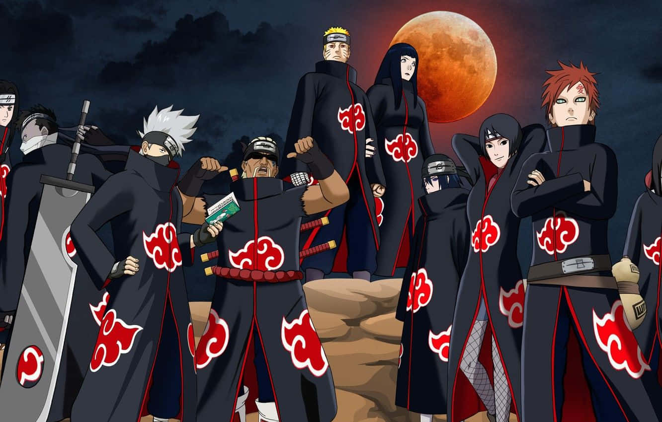 1332x850 Download Naruto Shippuden Manga Anime Akatsuki Members Wallpaper
