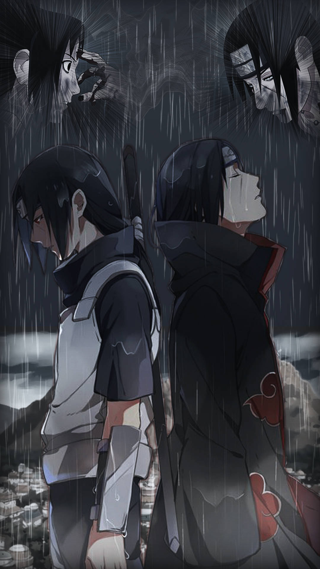 1080x1920 Download Akatsuki Itachi Past Present Wallpaper