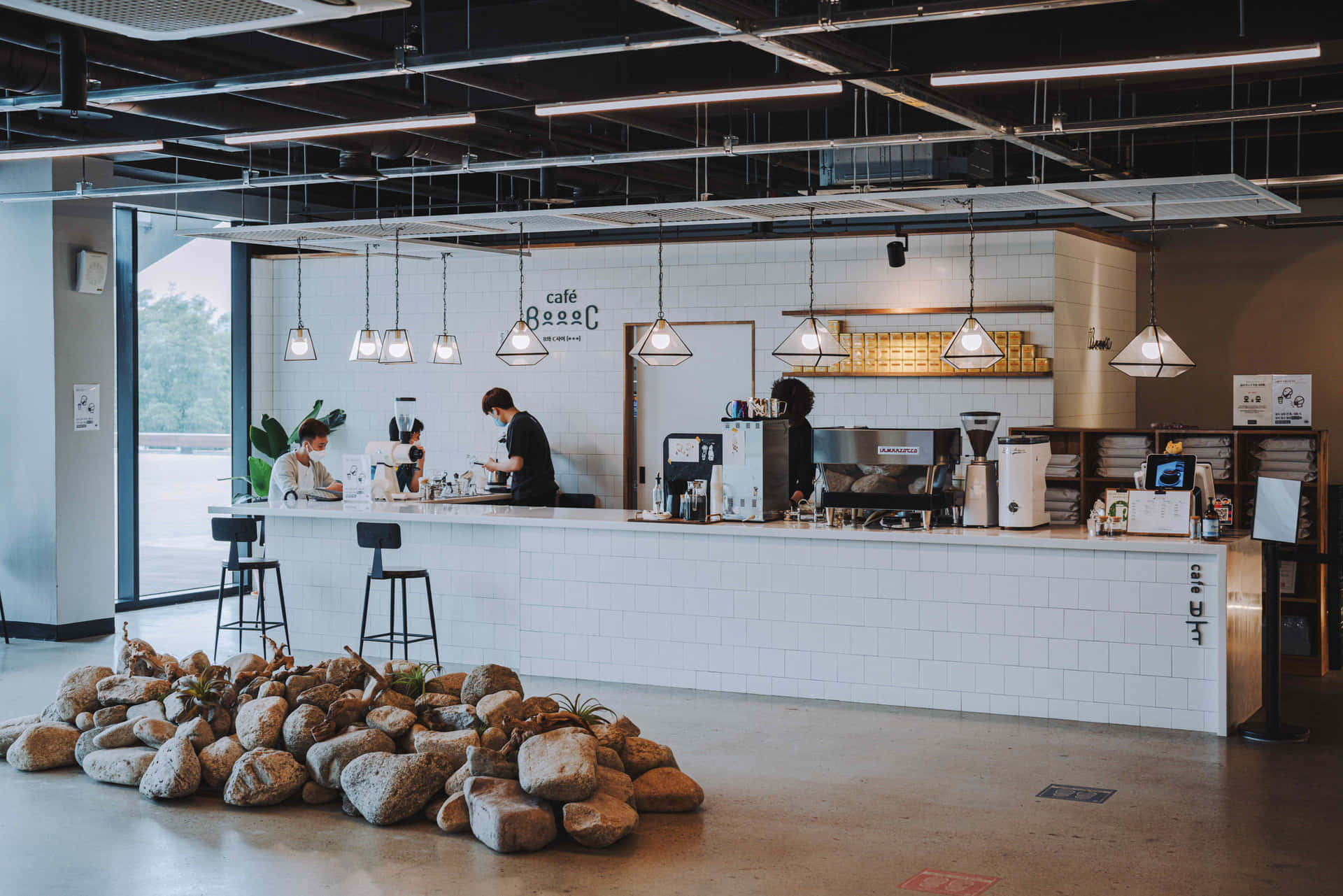 1920x1281 Download Korean Cafe With Minimalist Background