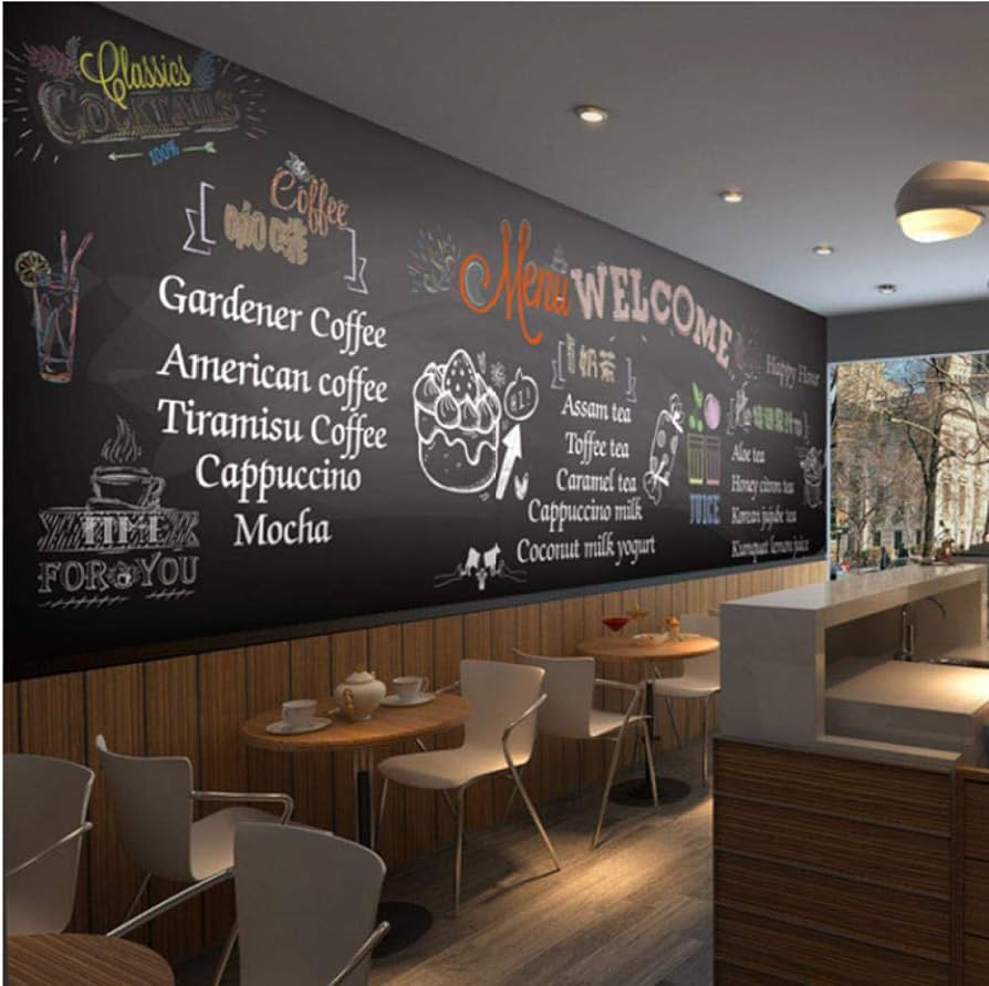 894x891 Mmneb Photo Wallpaper 3D Korean Chalkboard Graffiti Wallpaper Cafe Leisure Roast Chicken Restaurant Saft Bar Snack Bar Photo Wallpaper : Amazon.de: DIY & Tools