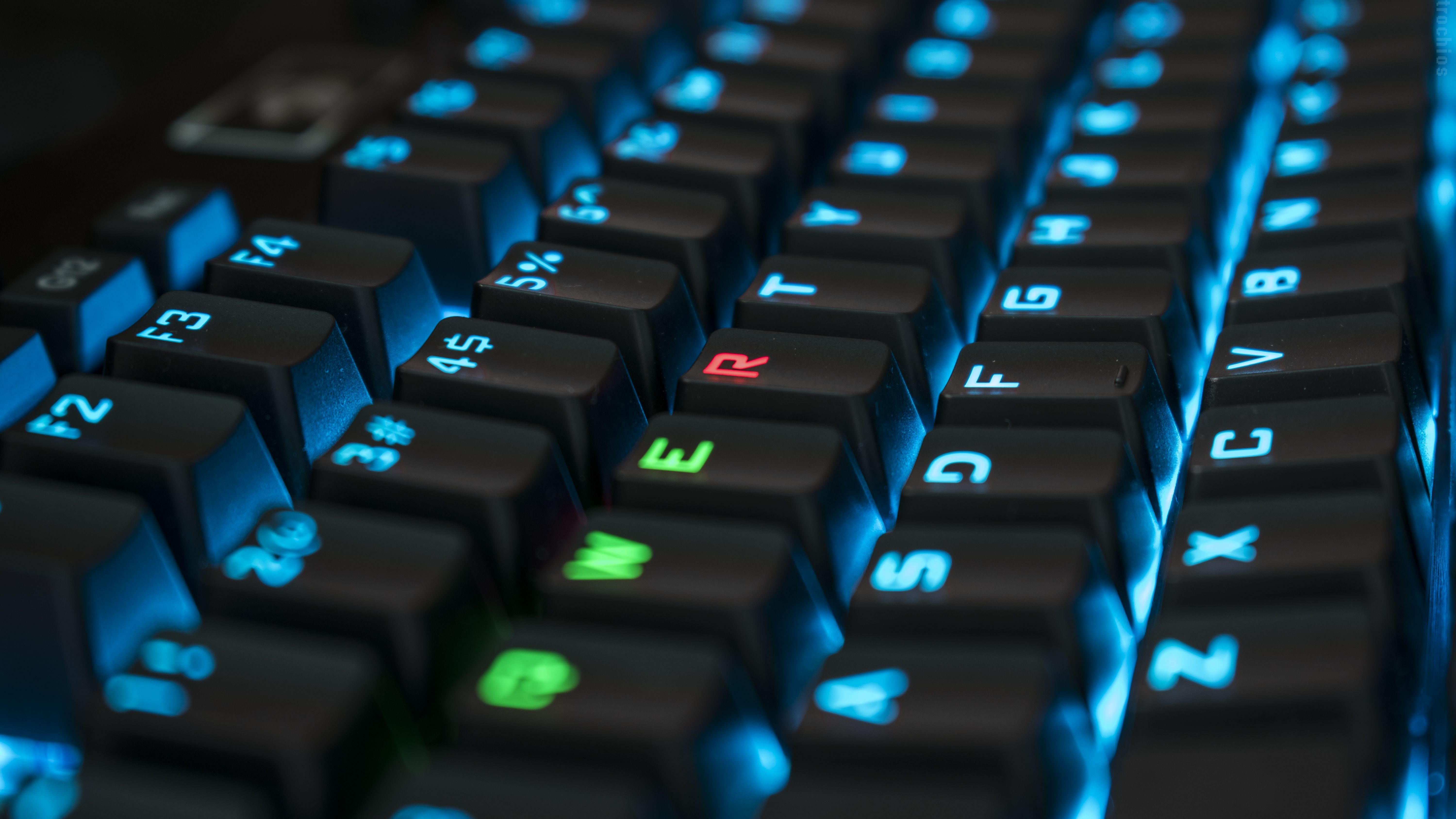 6000x3375 RGB, mechanical keyboard, keyboards, qwerty, PC gaming, PC Master Race, closeupx3375 Wallpaper