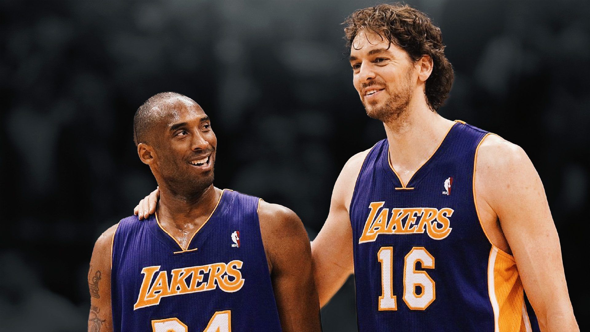 1920x1080 Pau Gasol Reacts to Having His Jersey Retired Alongside Kobe Bryant's